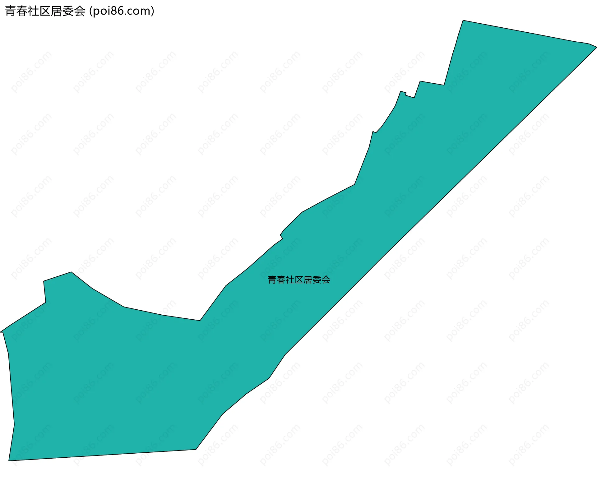 青春社区居委会边界地图