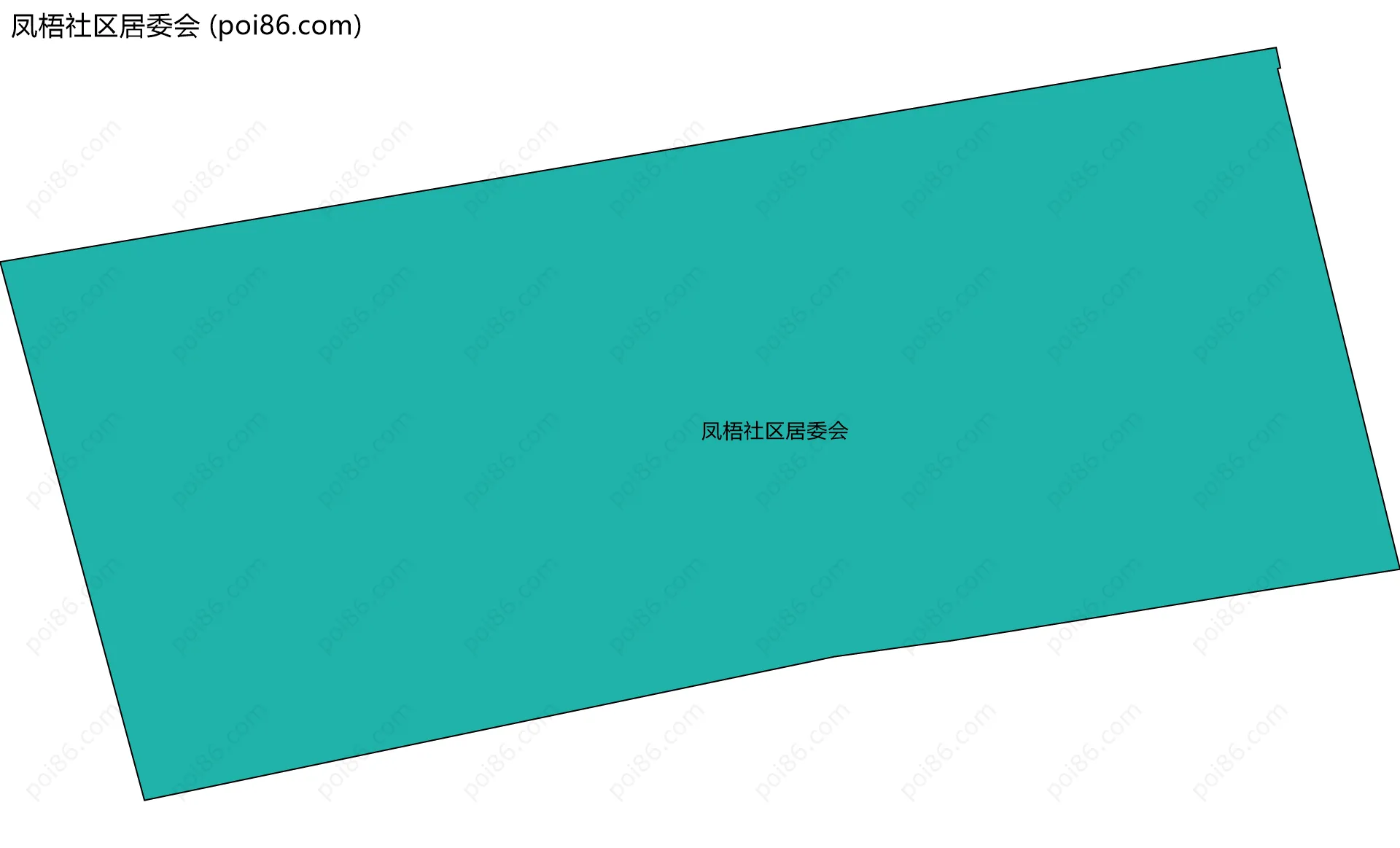 凤梧社区居委会边界地图