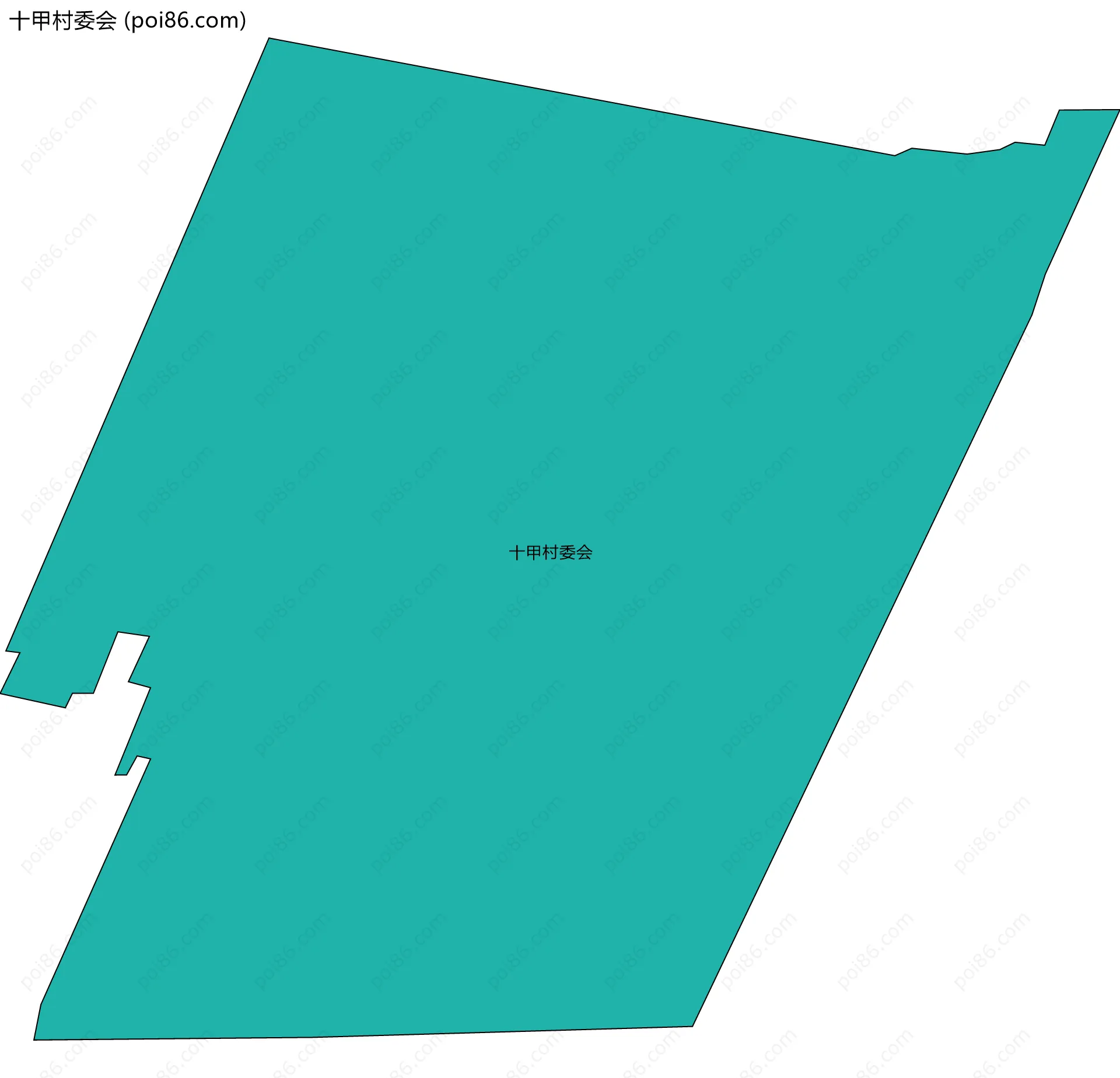 十甲村委会边界地图