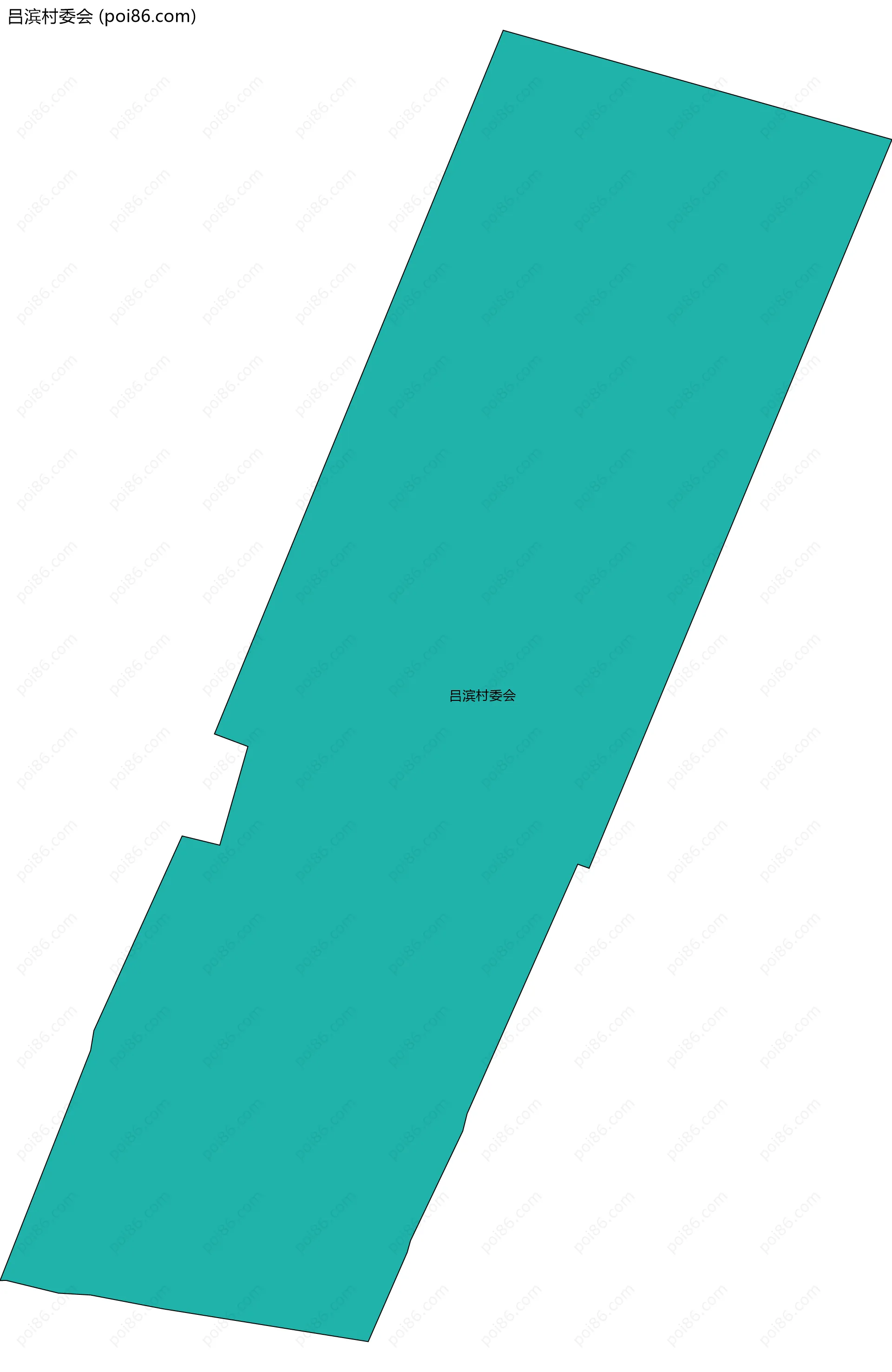 吕滨村委会边界地图