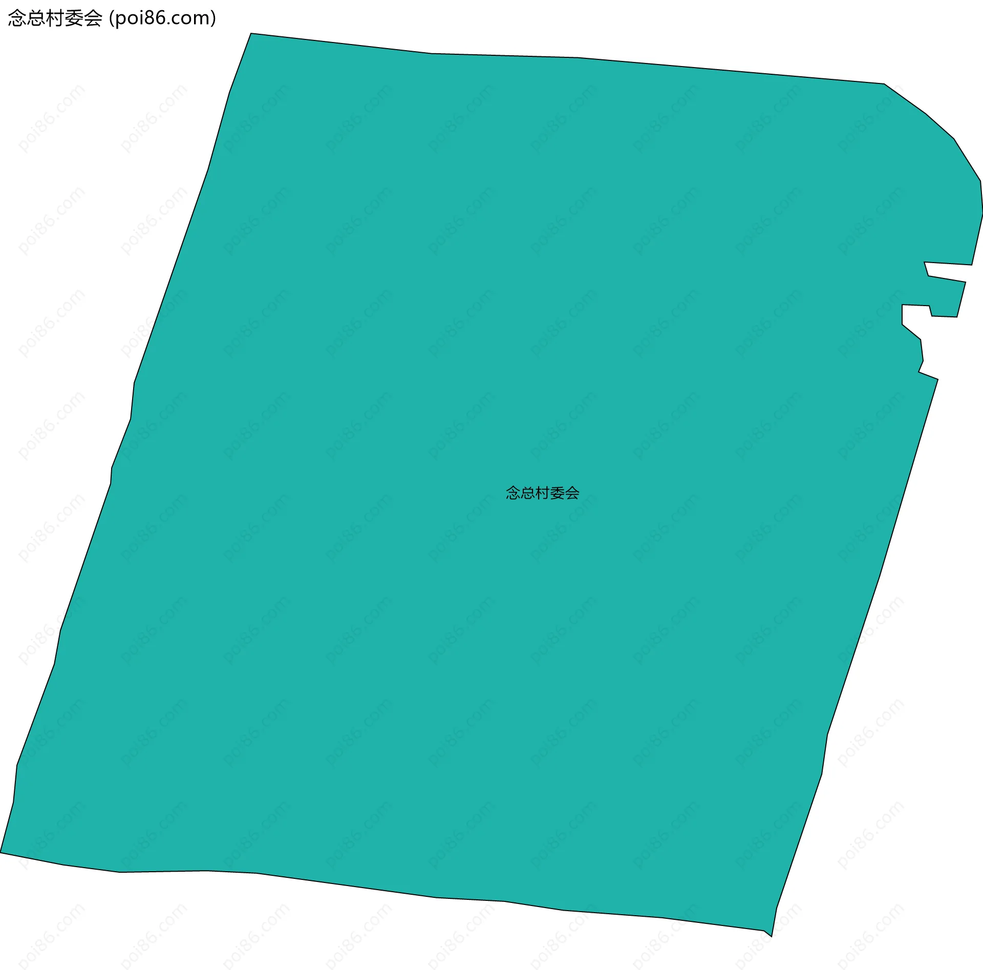 念总村委会边界地图