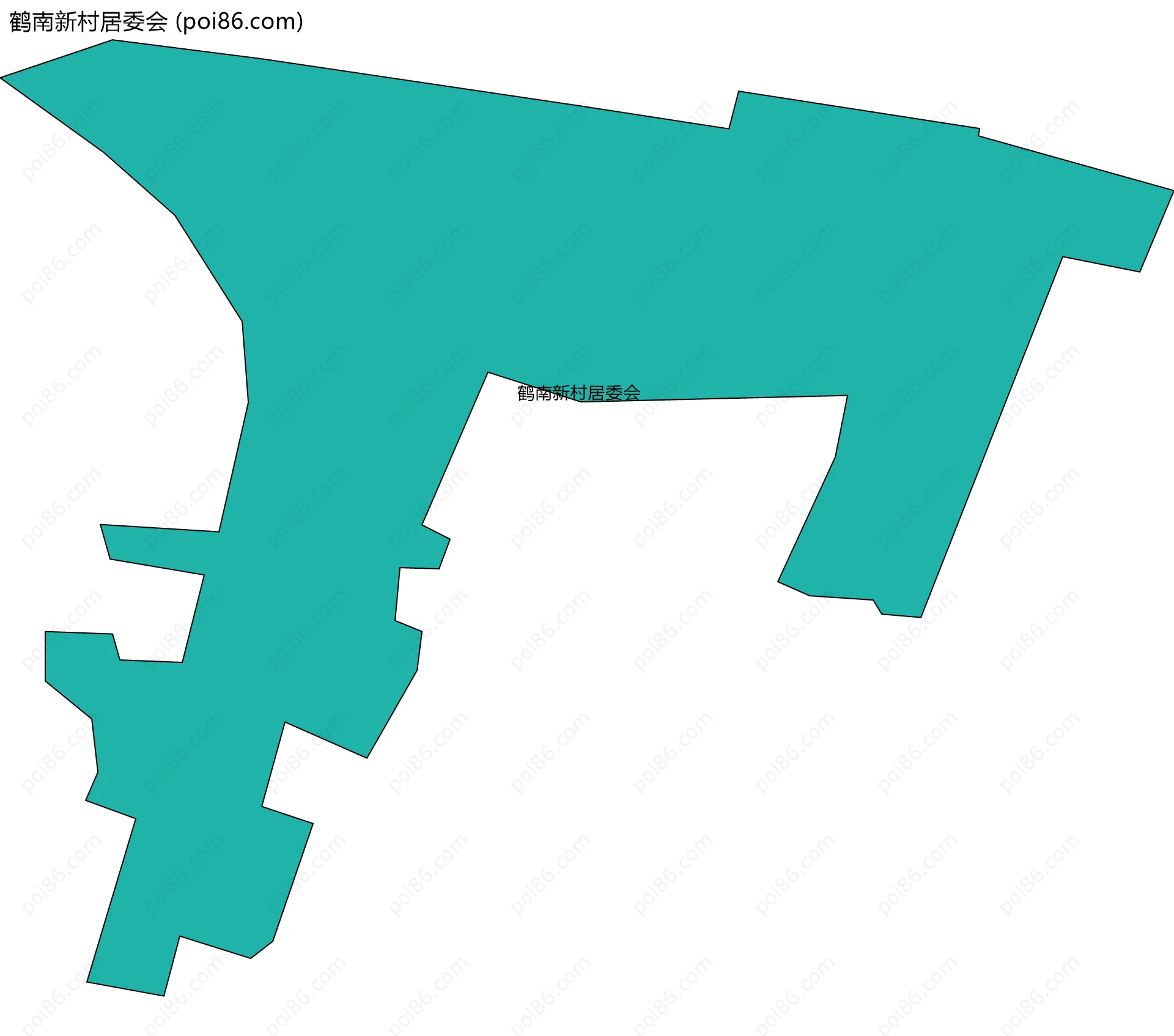 鹤南新村居委会边界地图