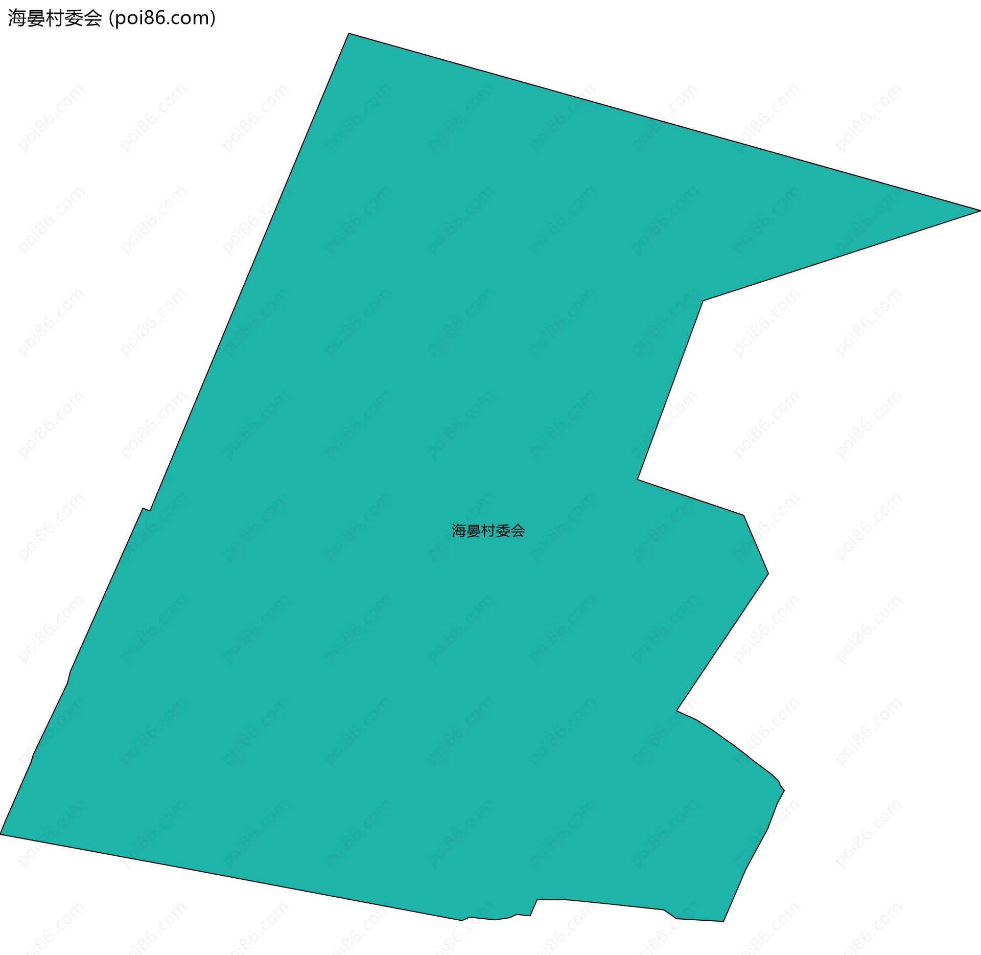 海晏村委会边界地图