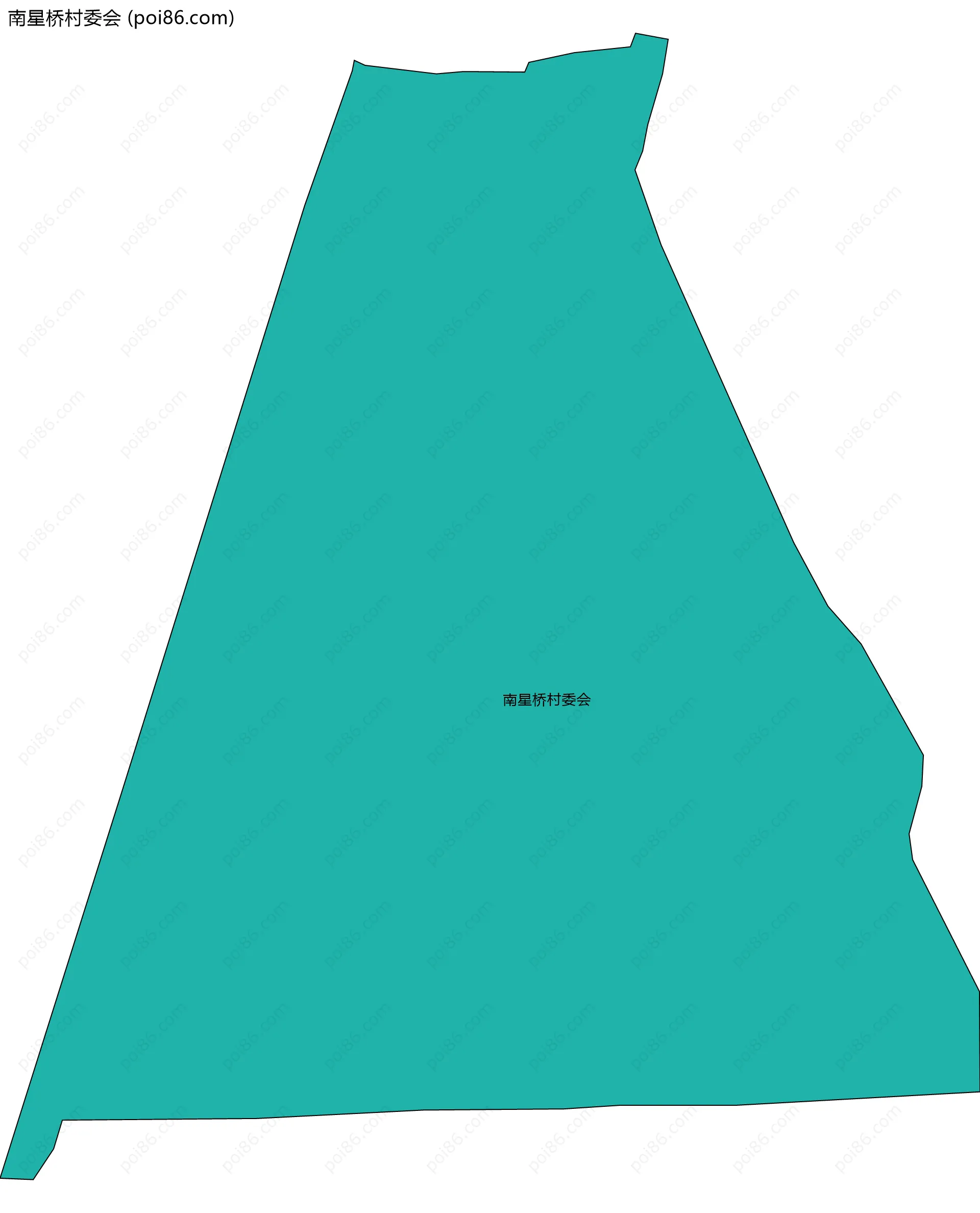 南星桥村委会边界地图