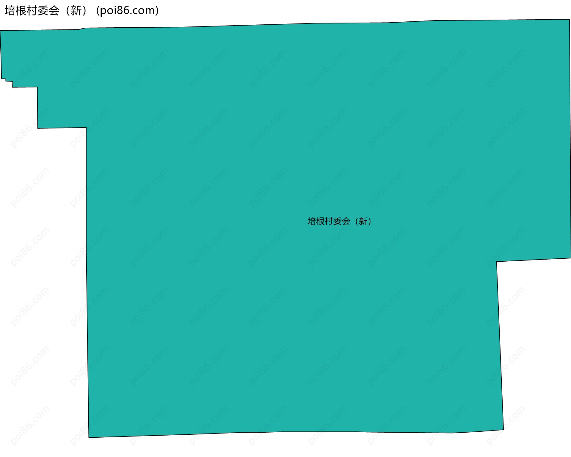 培根村委会（新）边界地图