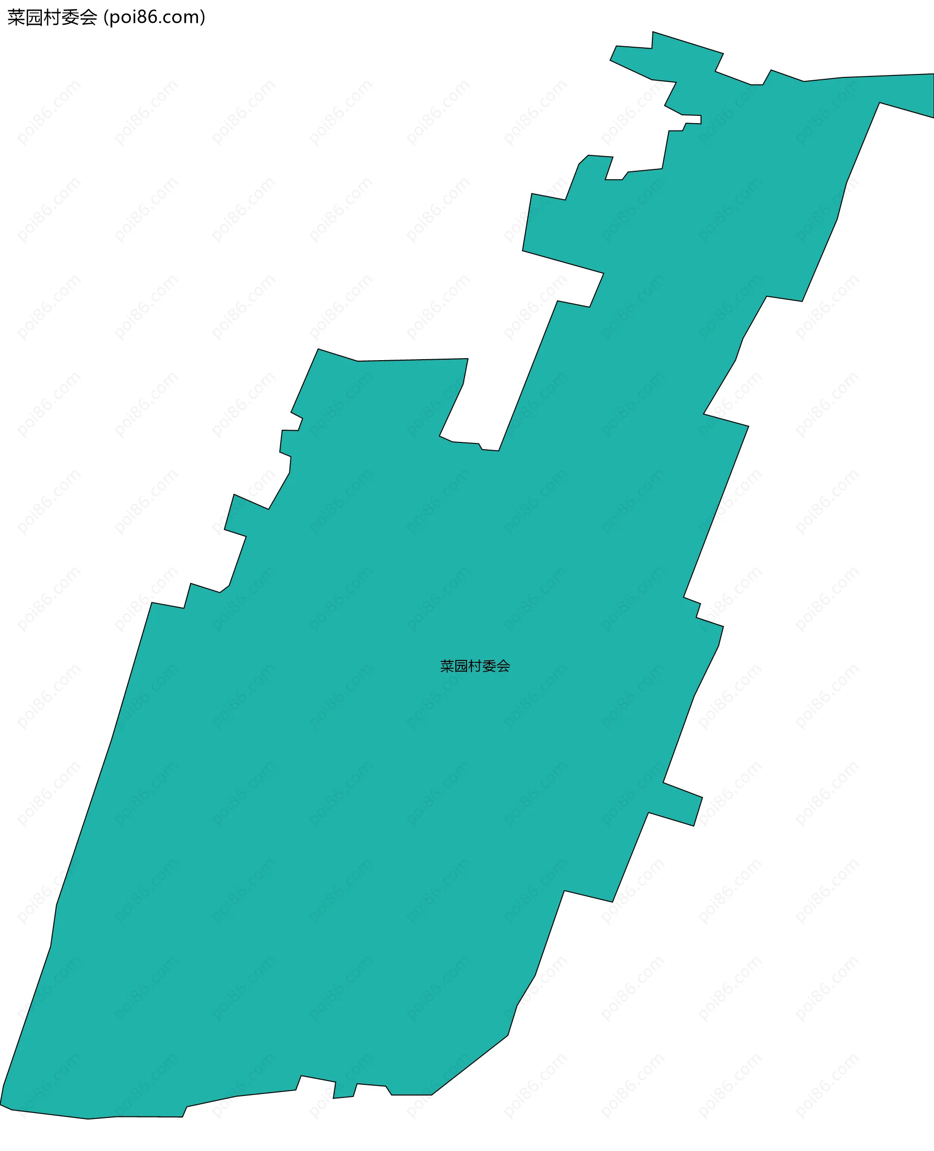 菜园村委会边界地图