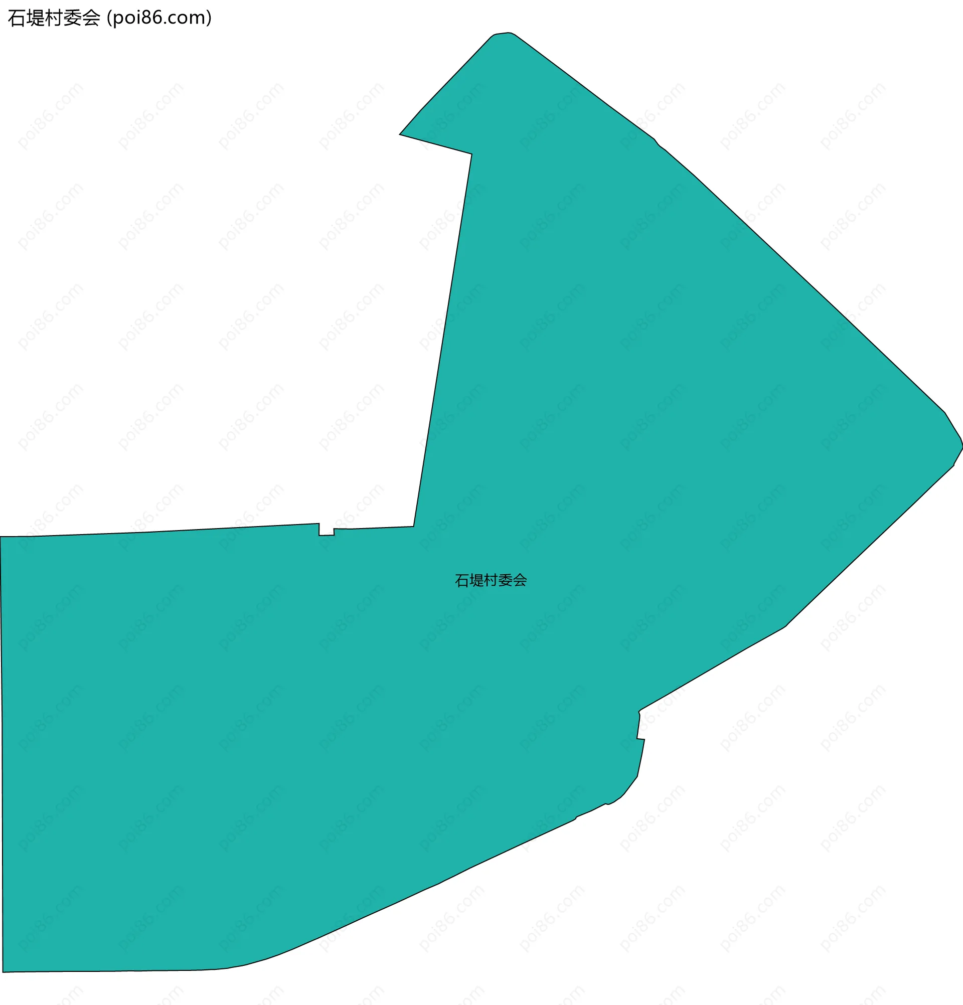 石堤村委会边界地图