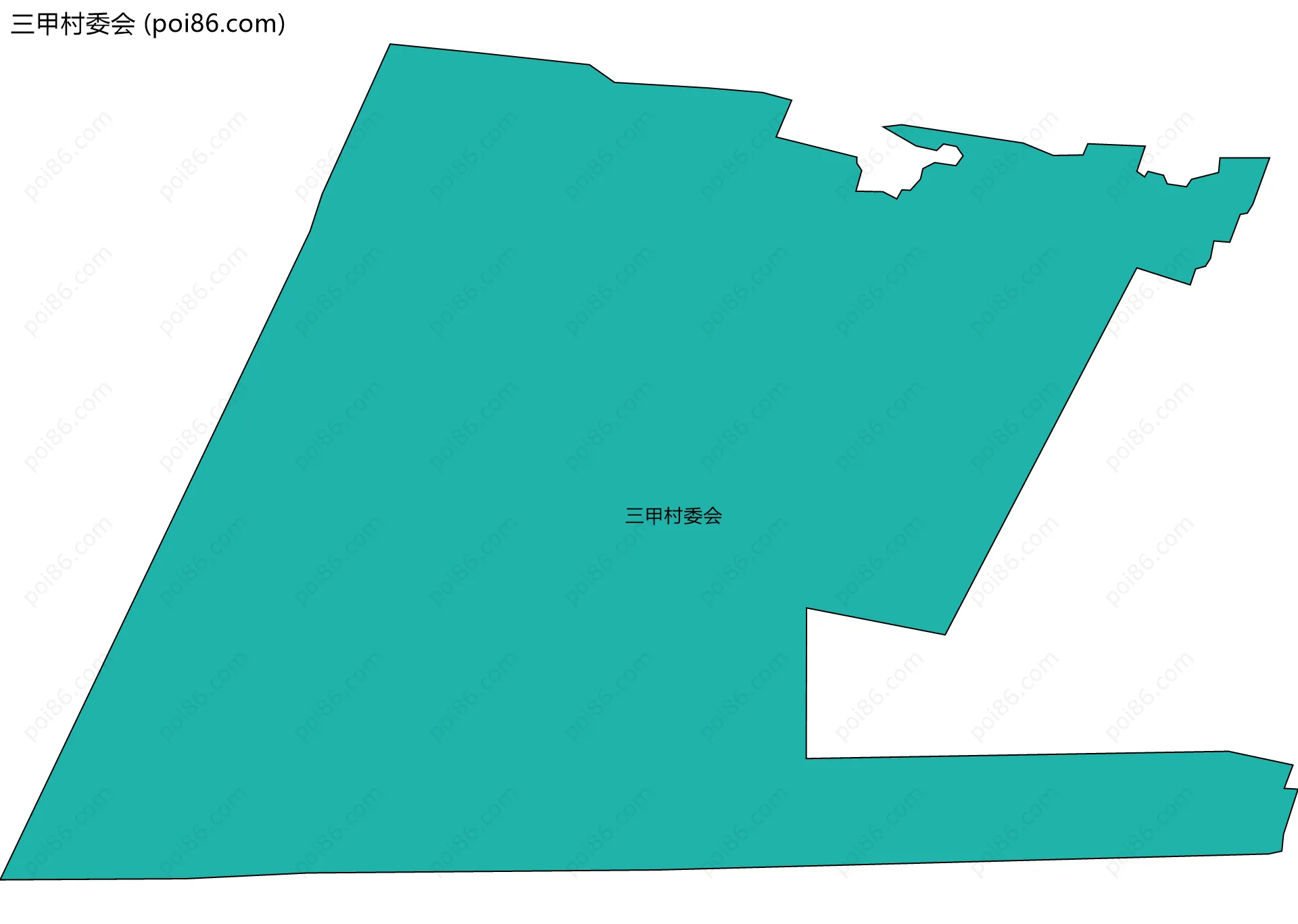 三甲村委会边界地图