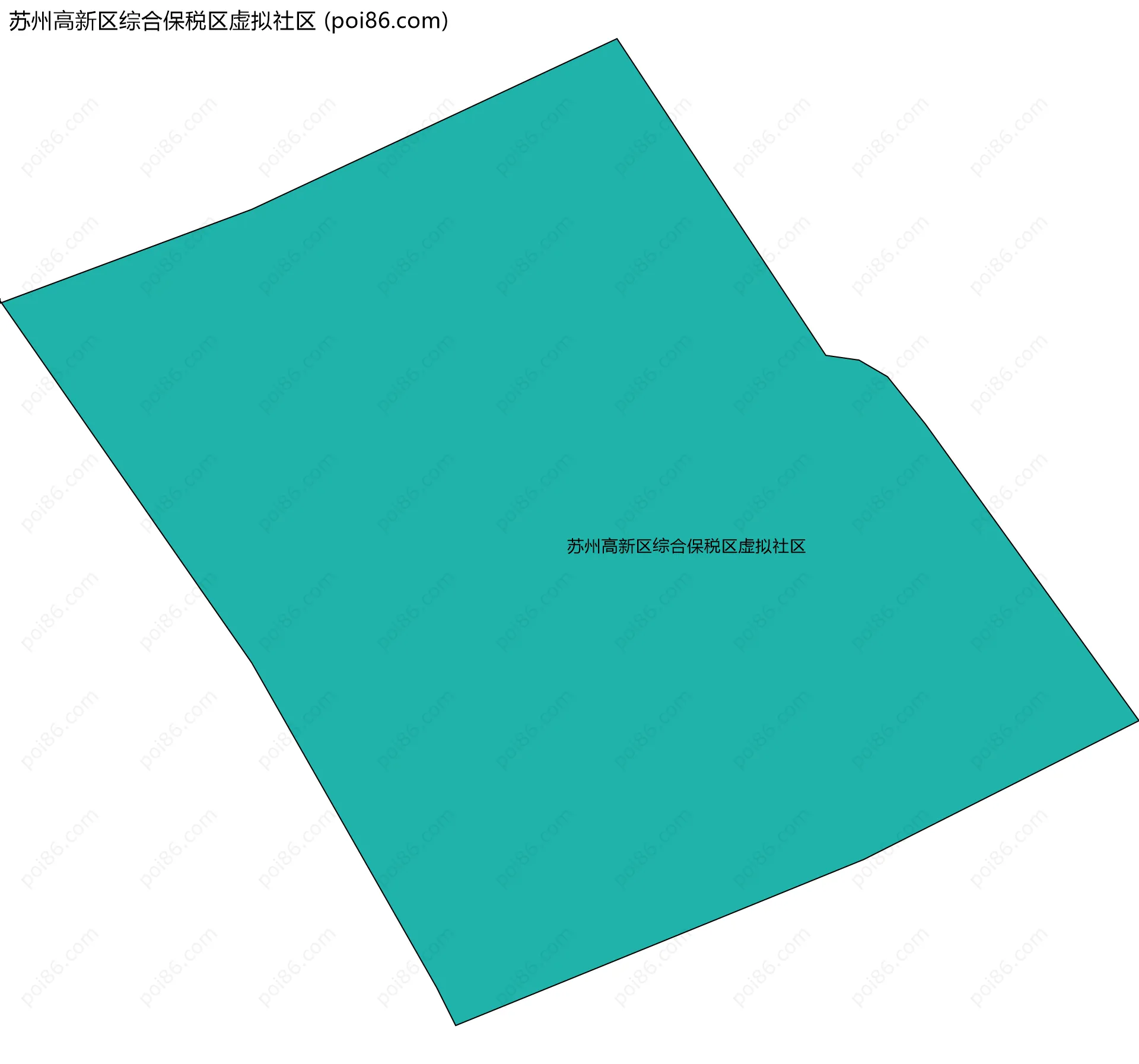 苏州高新区综合保税区虚拟社区边界地图