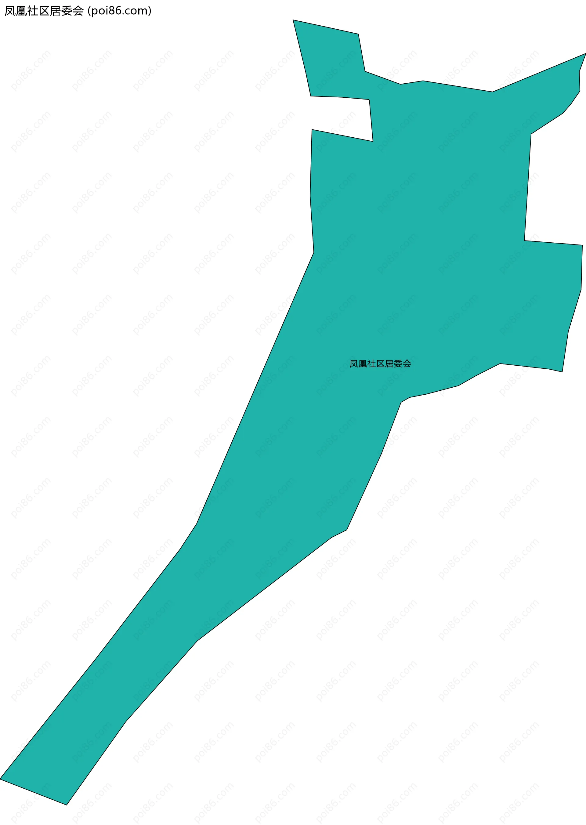 凤凰社区居委会边界地图