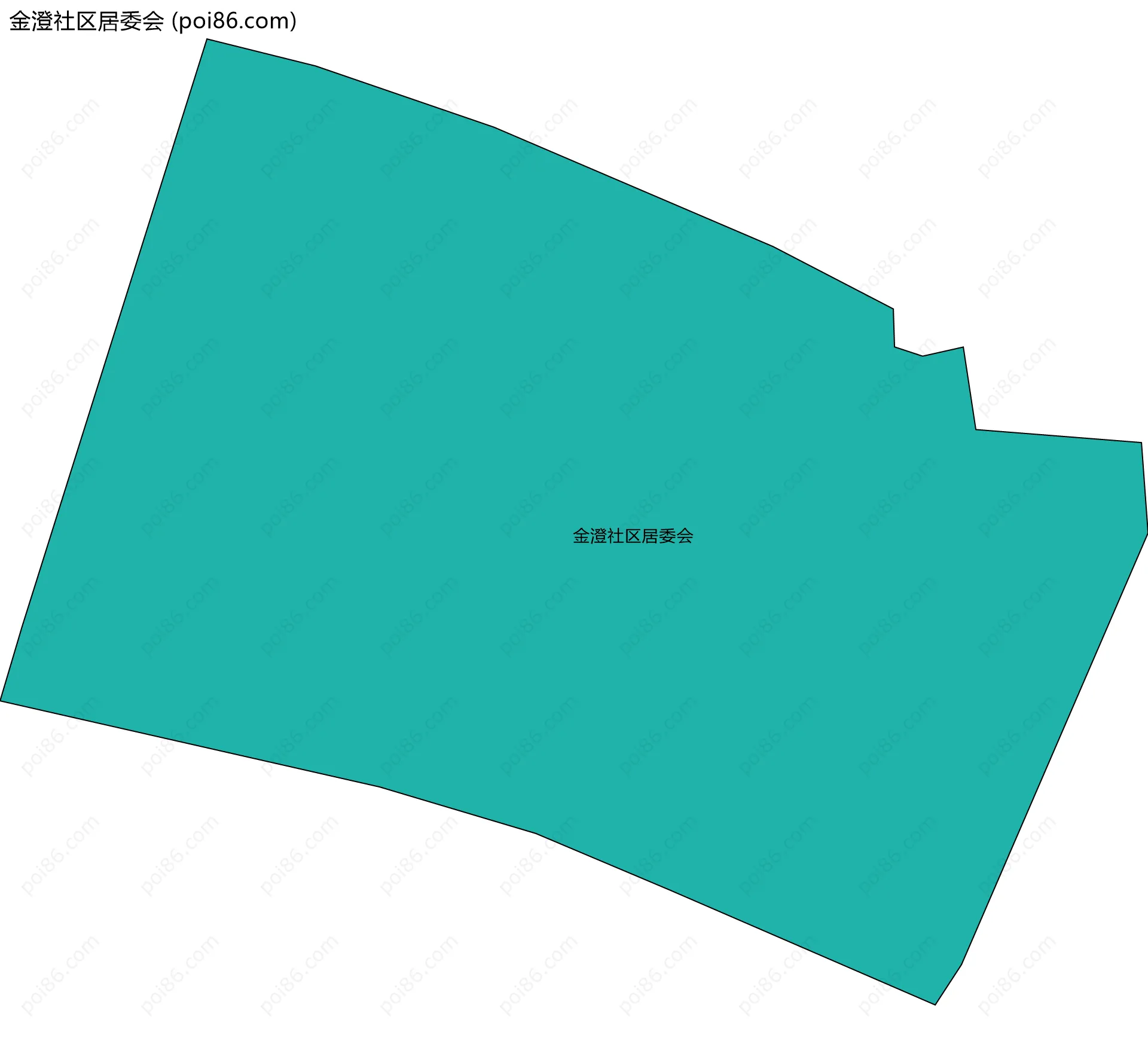 金澄社区居委会边界地图