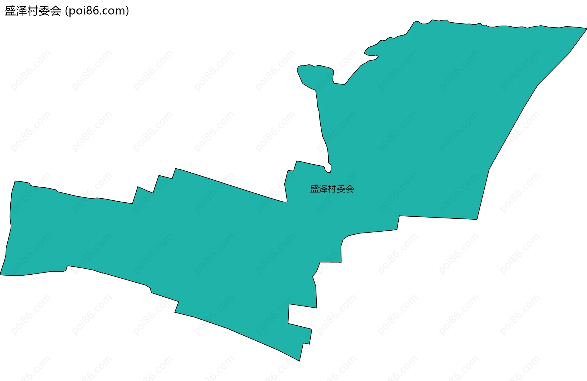 盛泽村委会边界地图