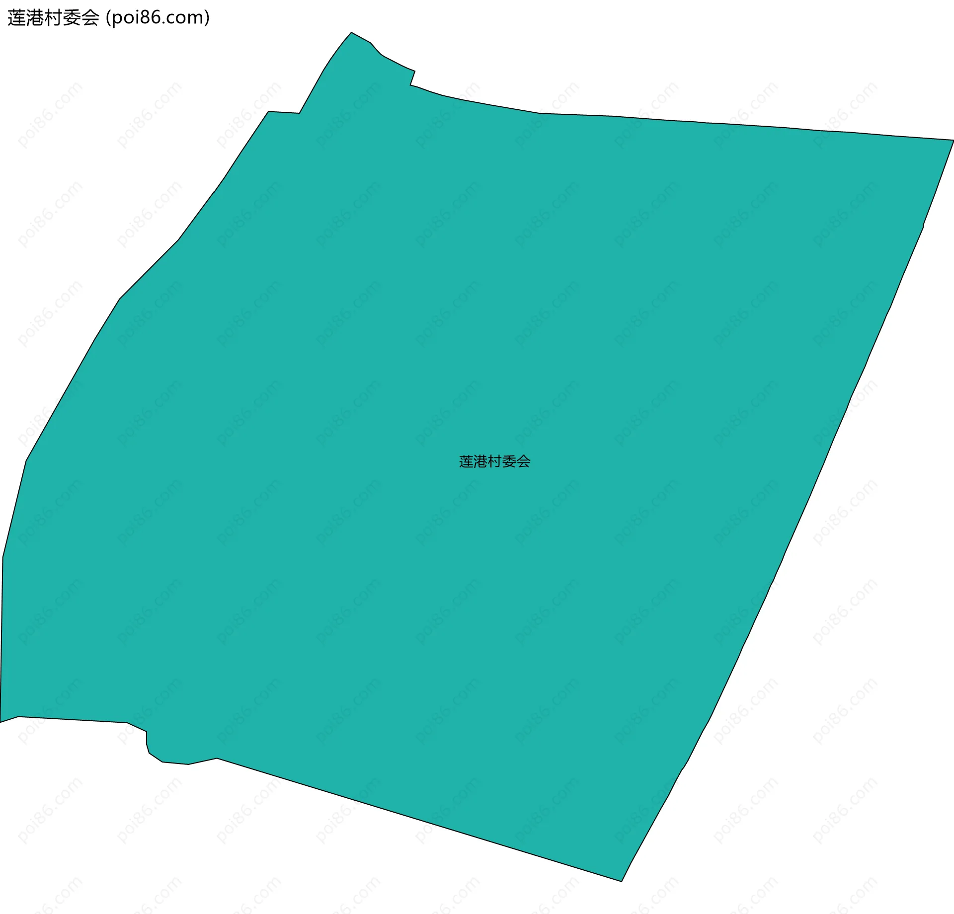 莲港村委会边界地图