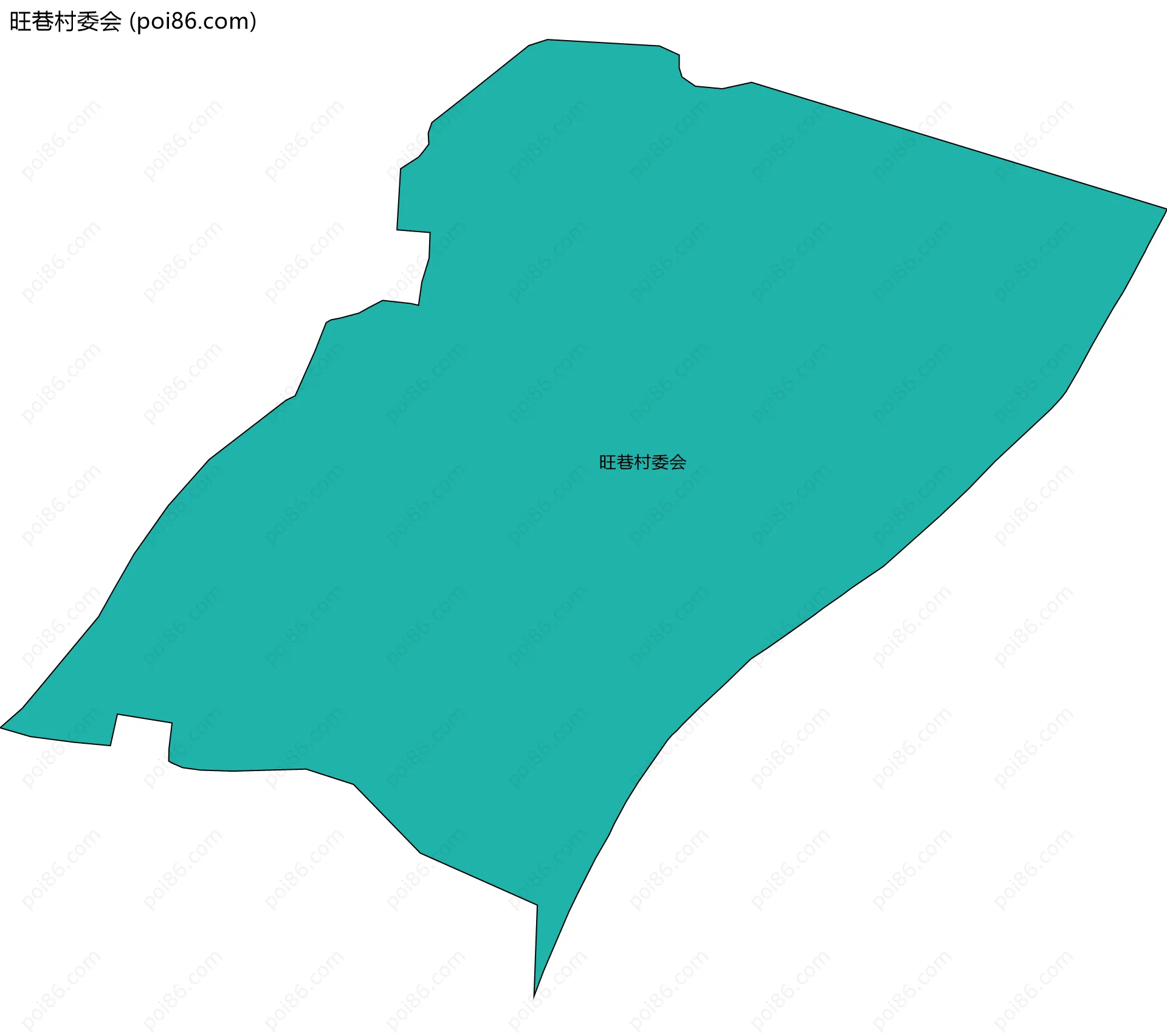 旺巷村委会边界地图