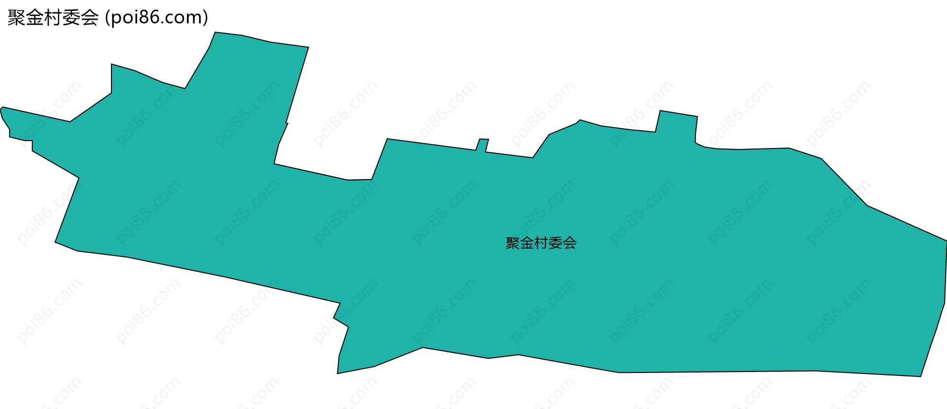 聚金村委会边界地图