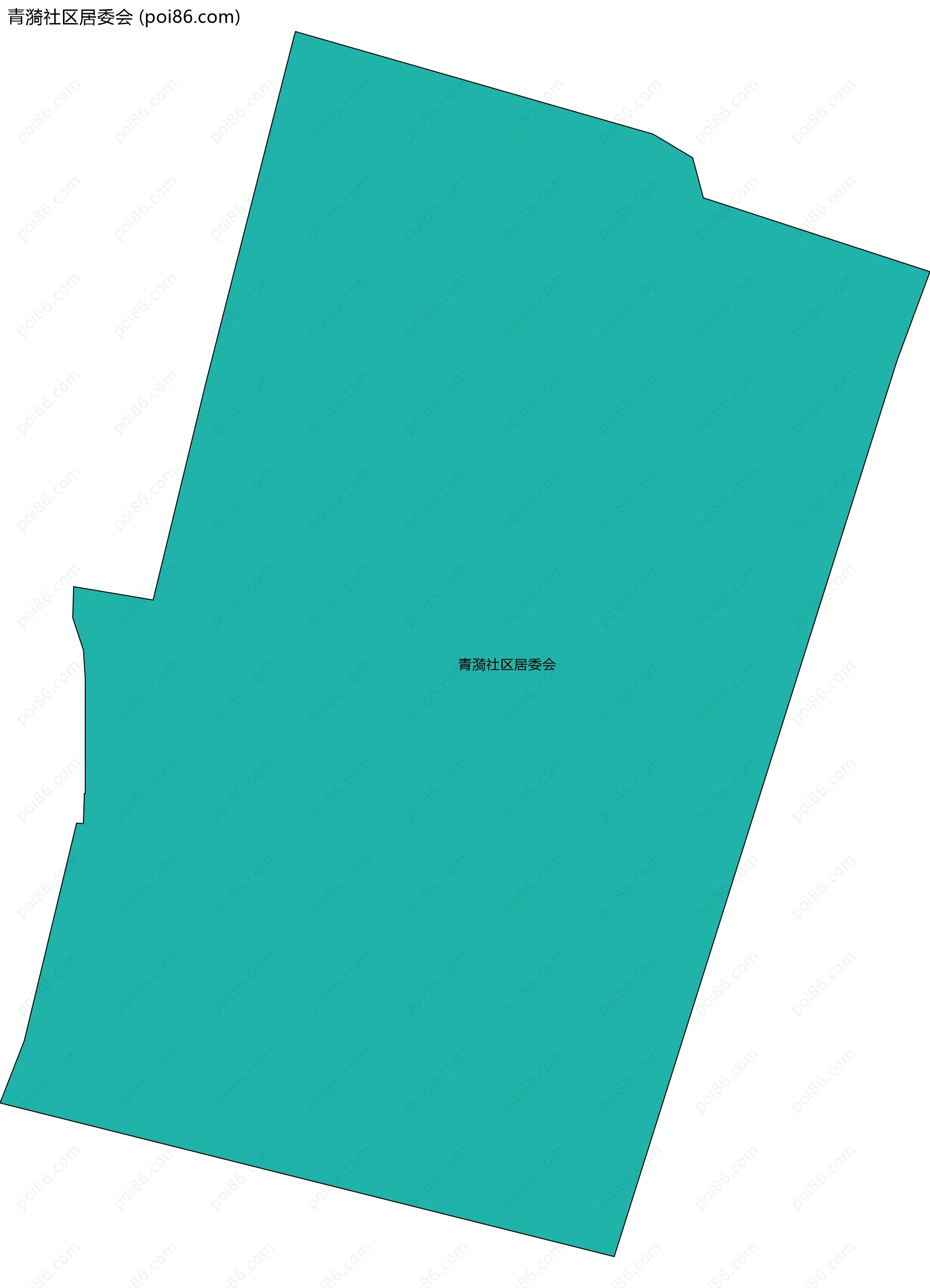 青漪社区居委会边界地图