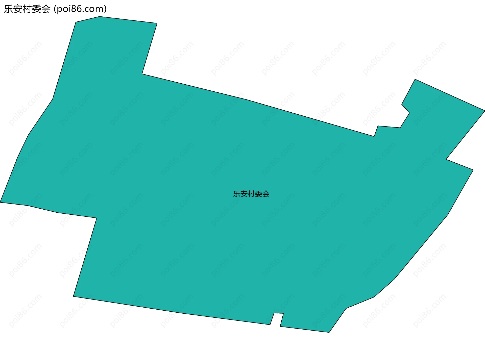 乐安村委会边界地图