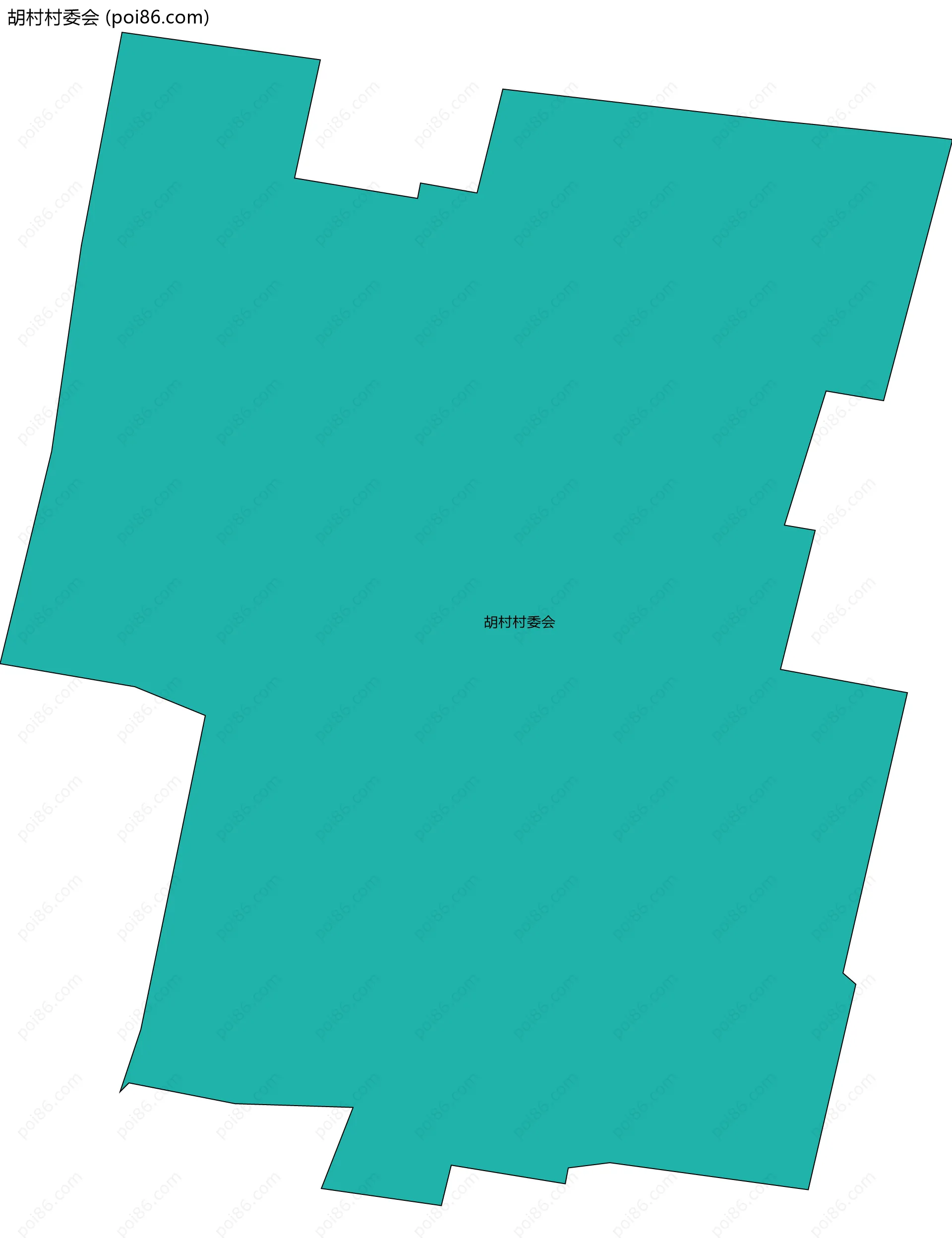 胡村村委会边界地图