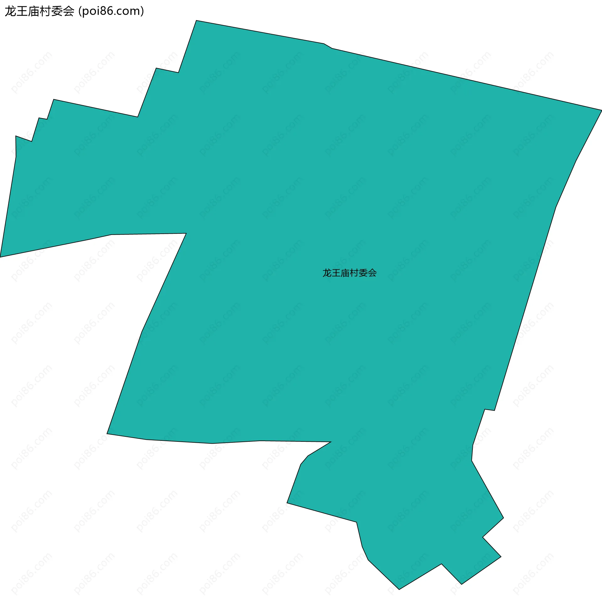龙王庙村委会边界地图
