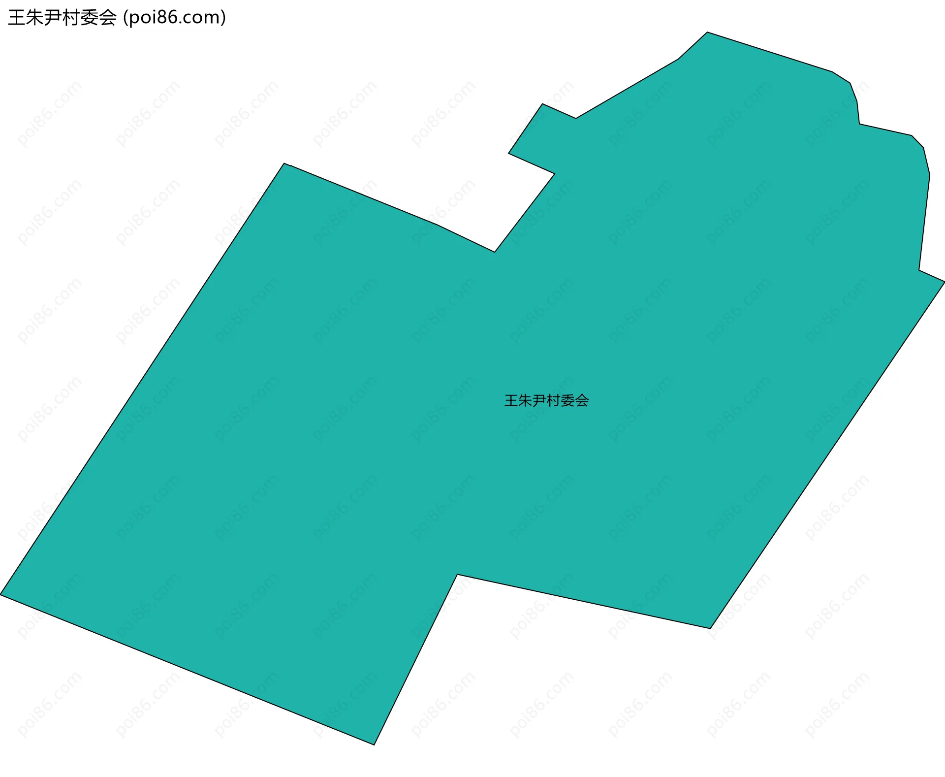 王朱尹村委会边界地图