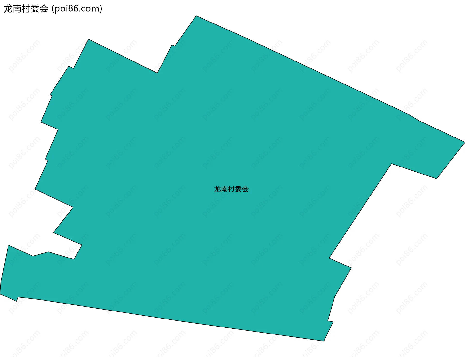 龙南村委会边界地图