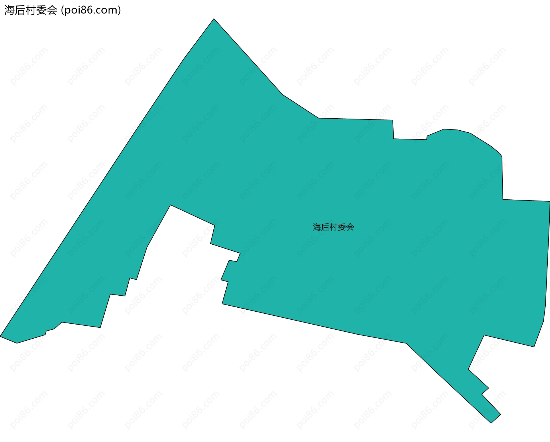 海后村委会边界地图