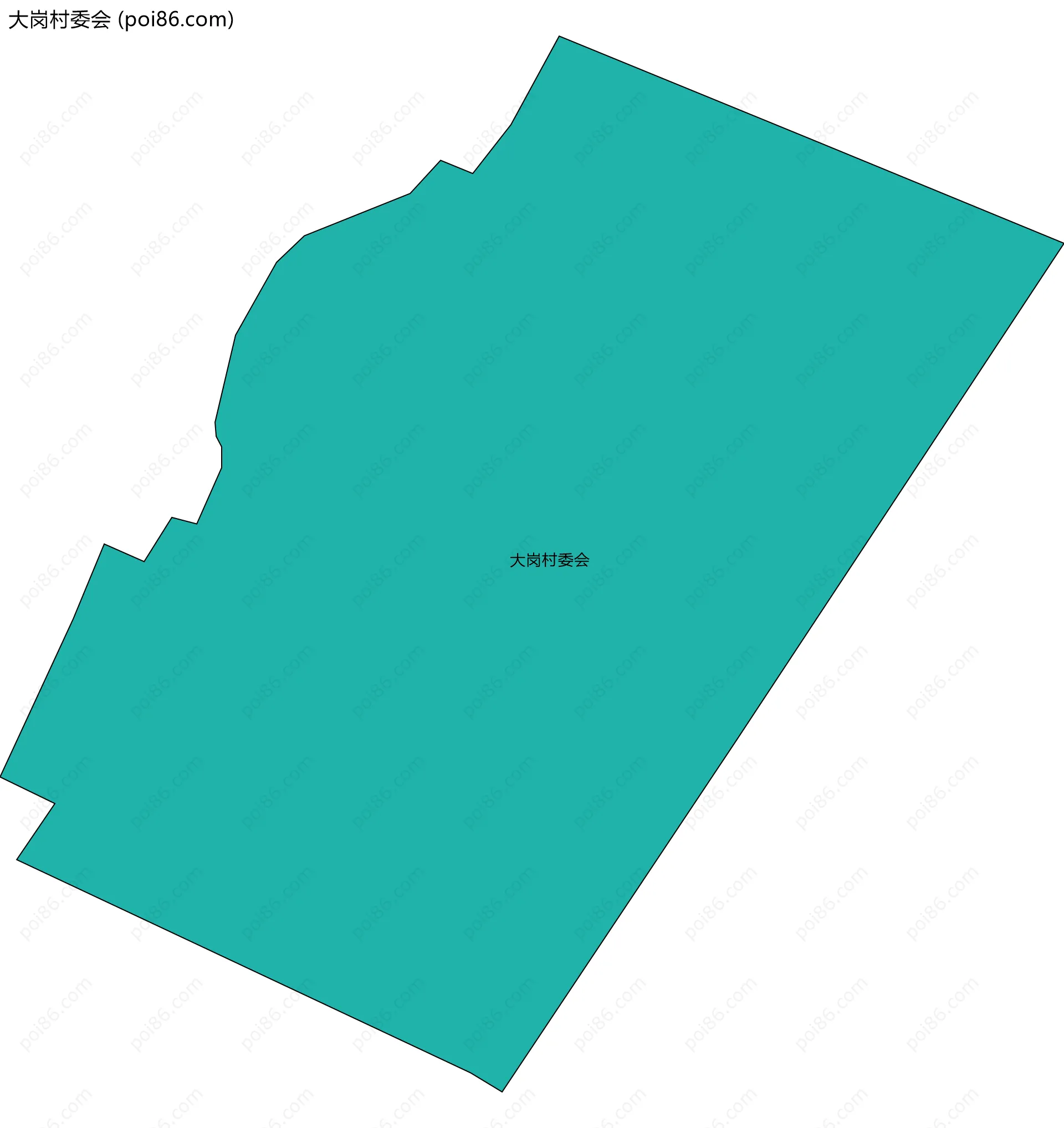 大岗村委会边界地图