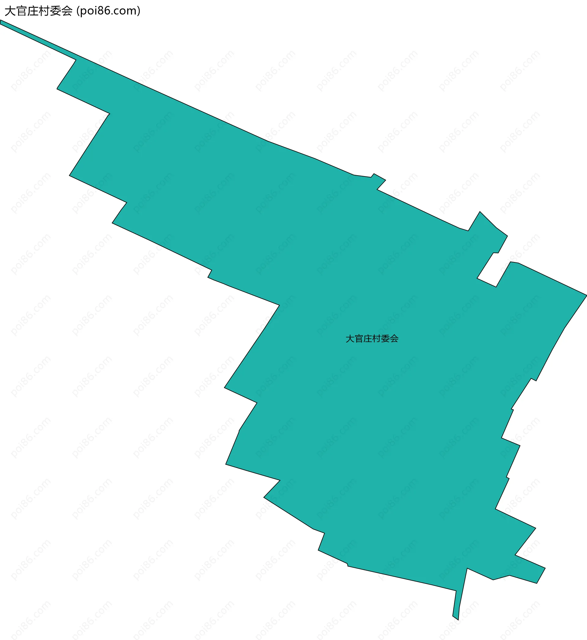 大官庄村委会边界地图