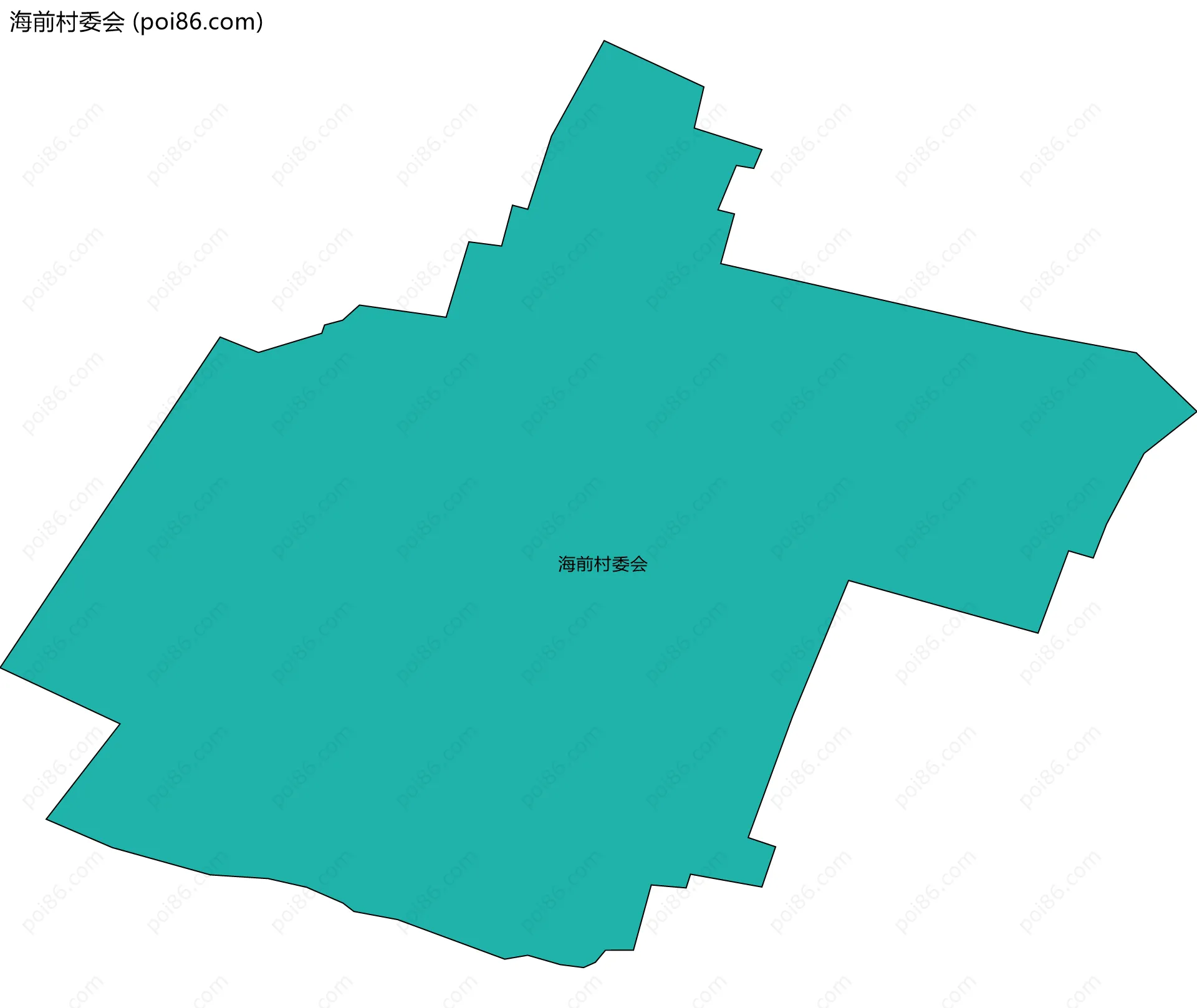 海前村委会边界地图