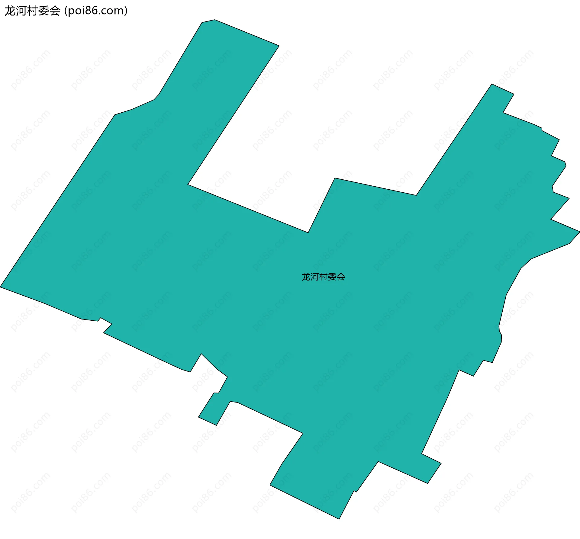 龙河村委会边界地图
