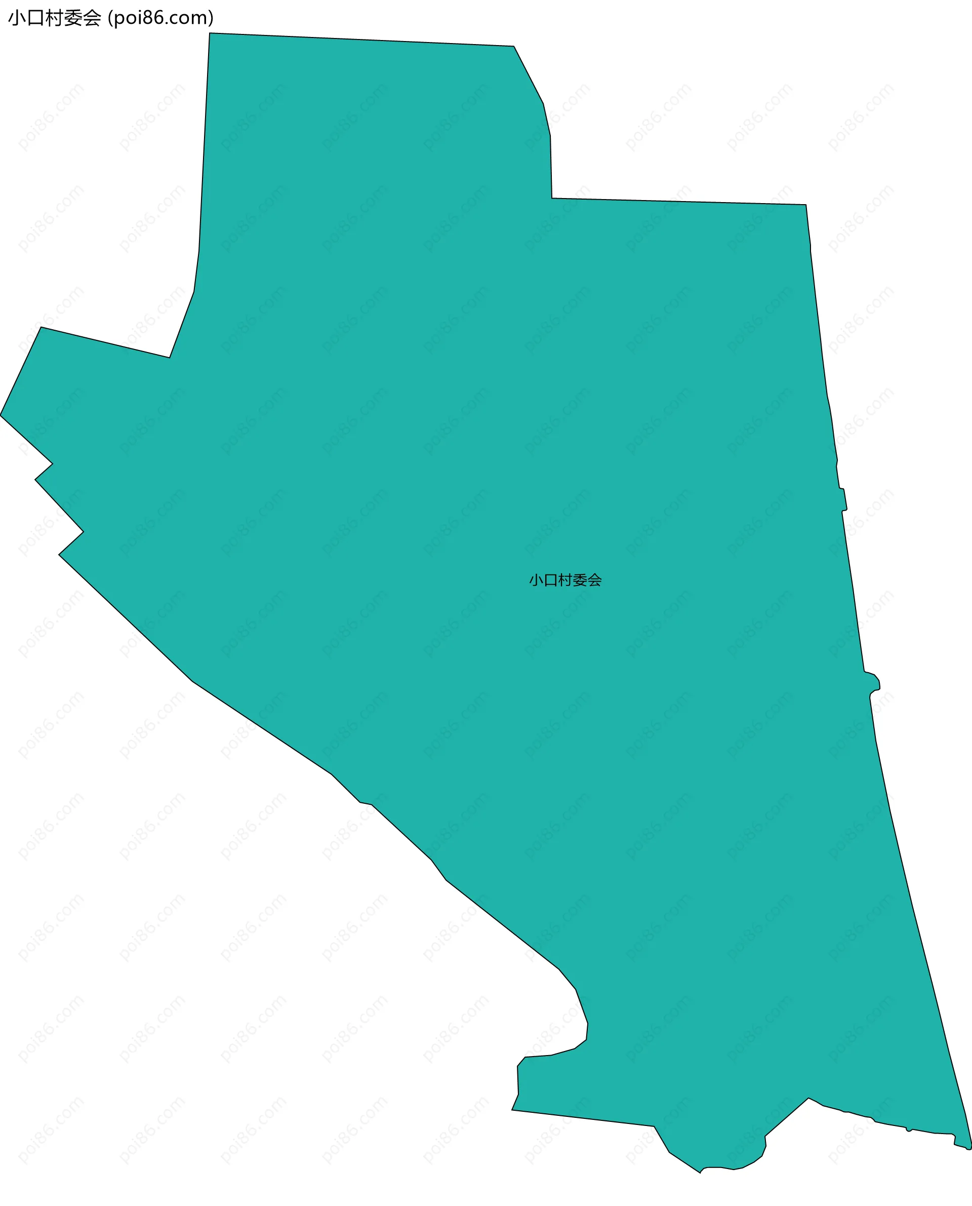 小口村委会边界地图