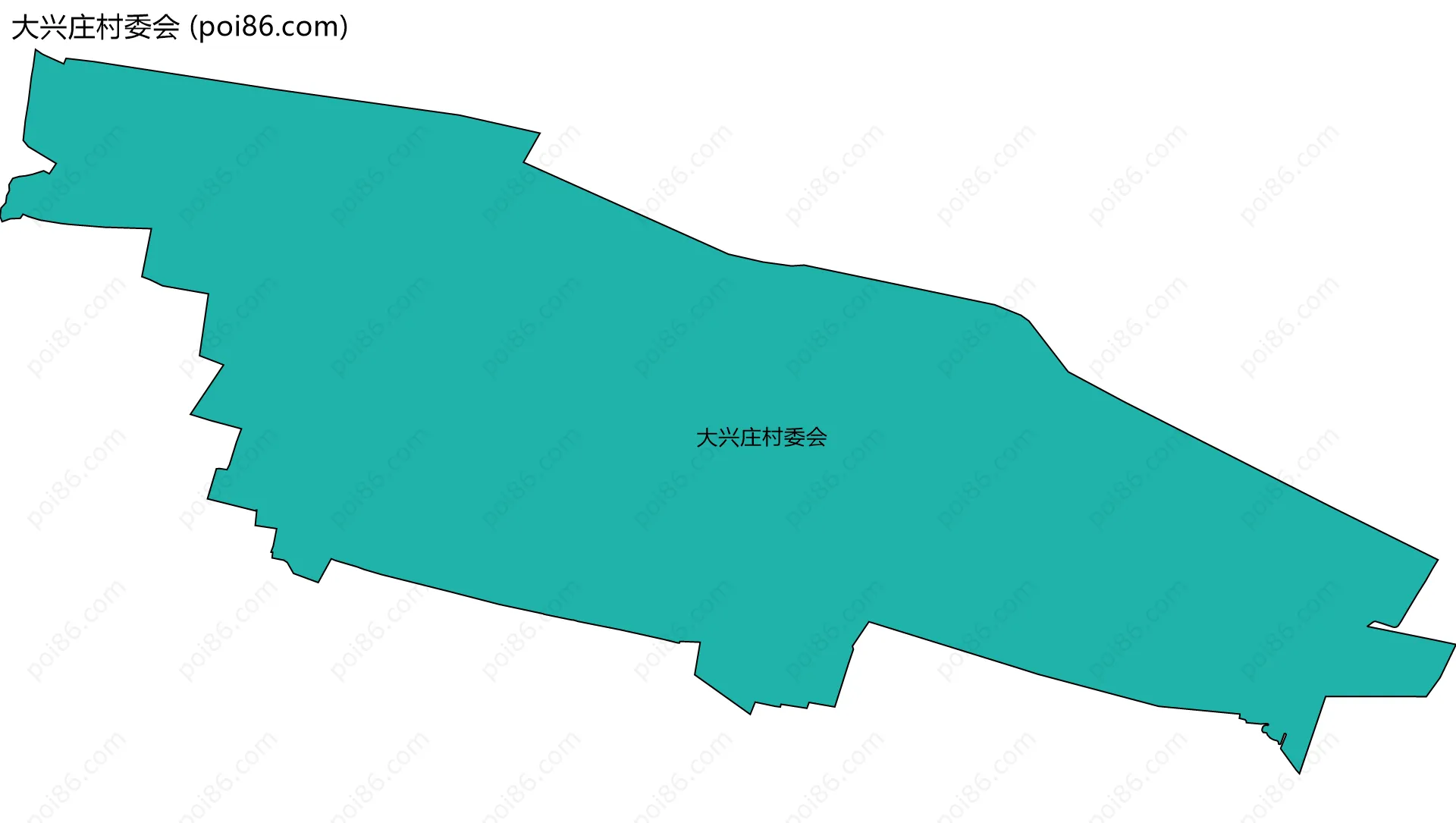 大兴庄村委会边界地图