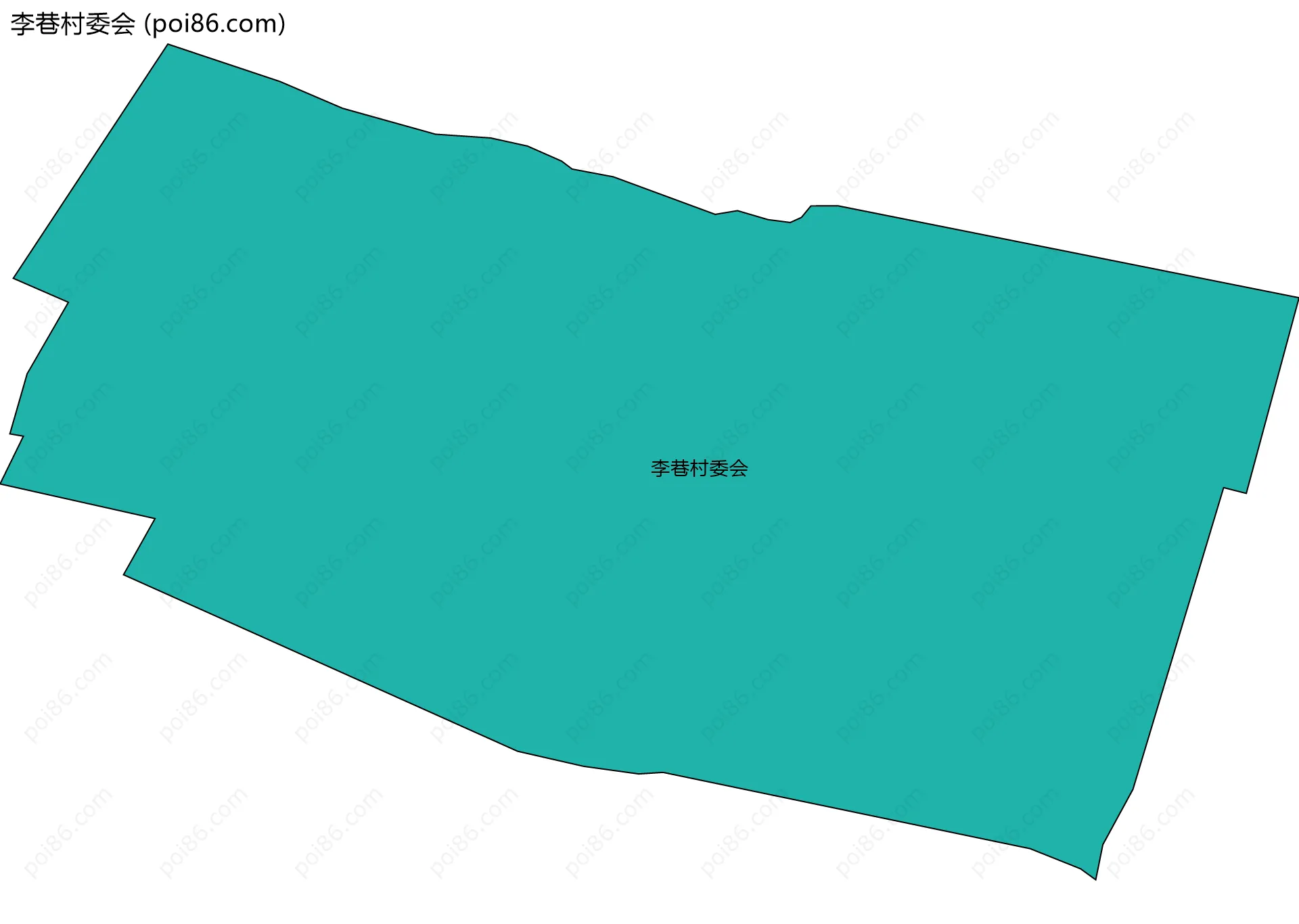 李巷村委会边界地图
