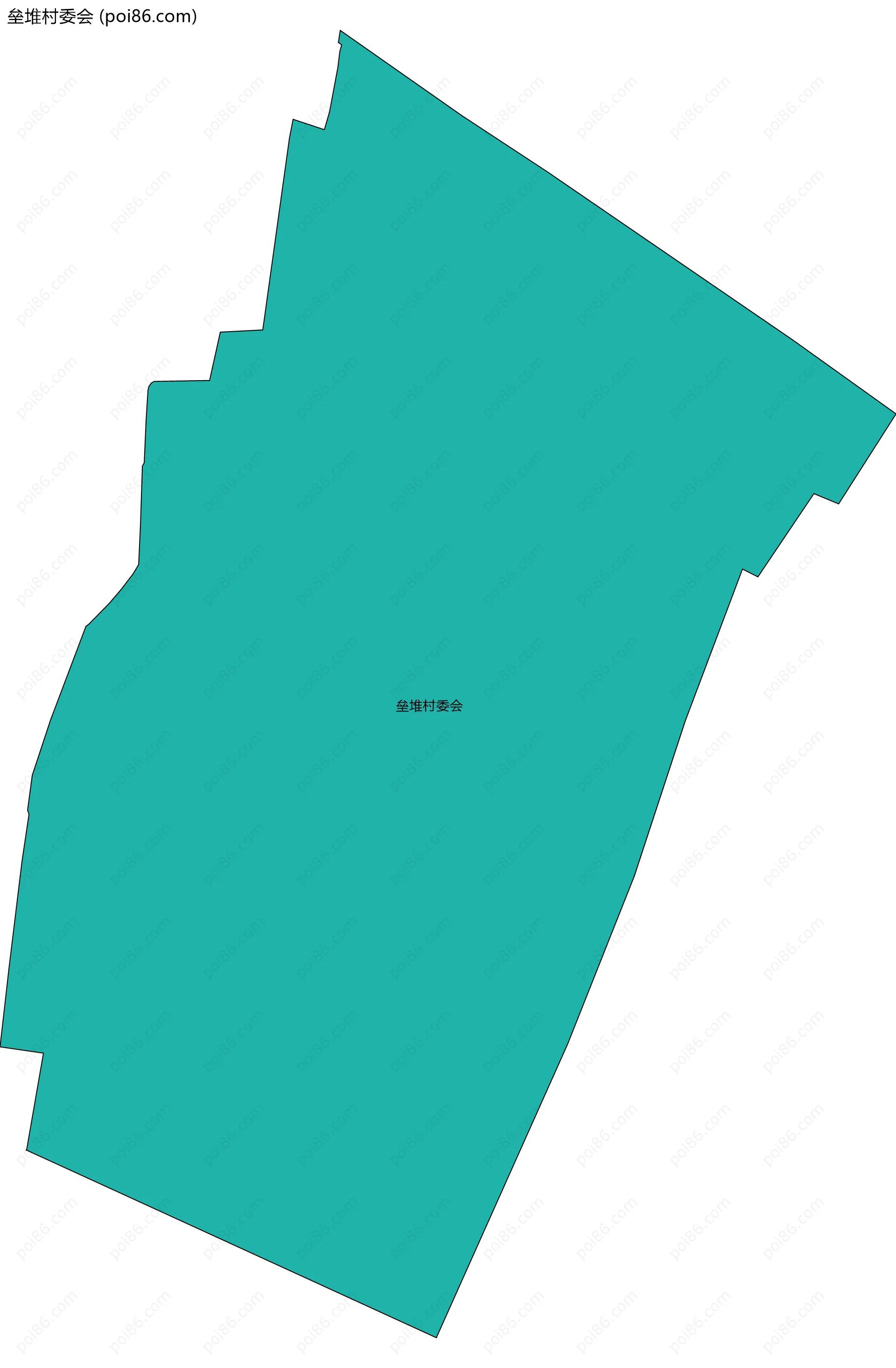 垒堆村委会边界地图