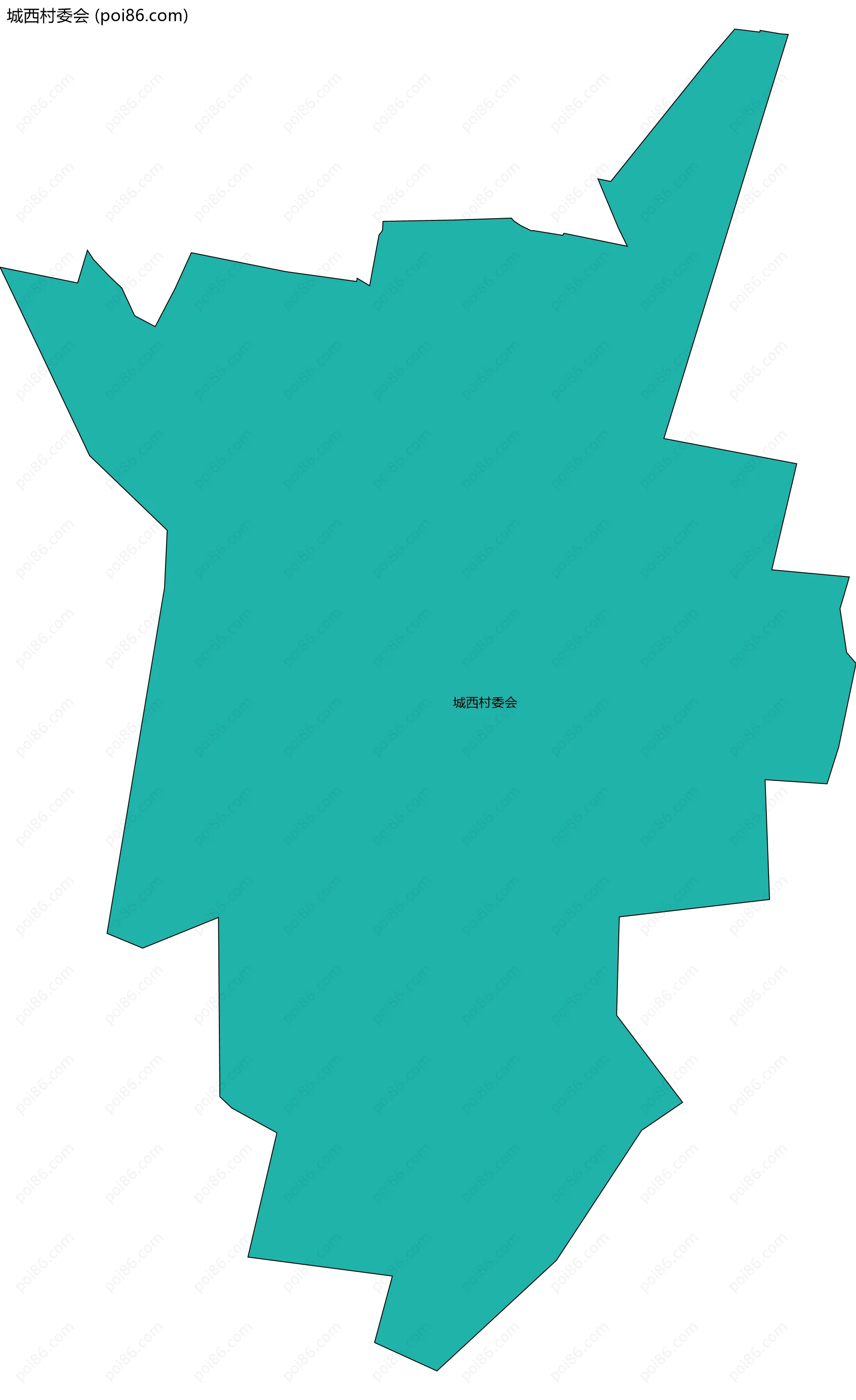 城西村委会边界地图