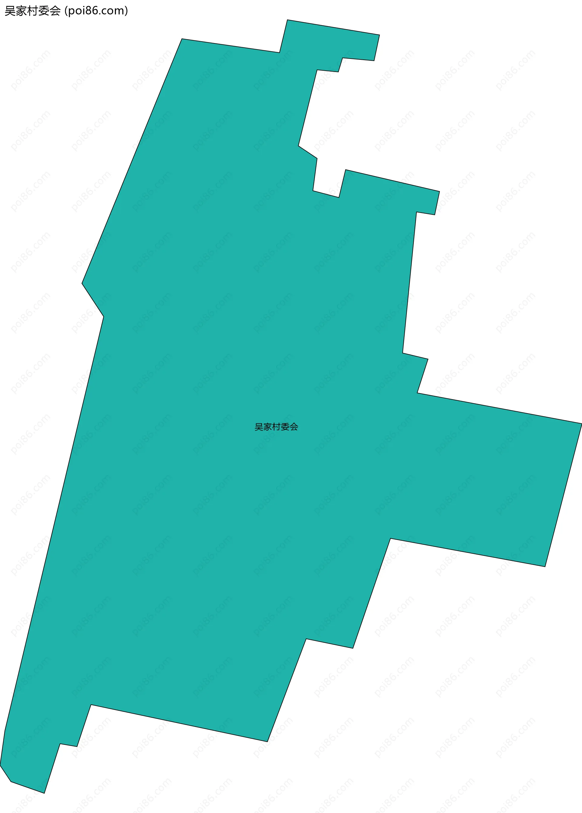 吴家村委会边界地图
