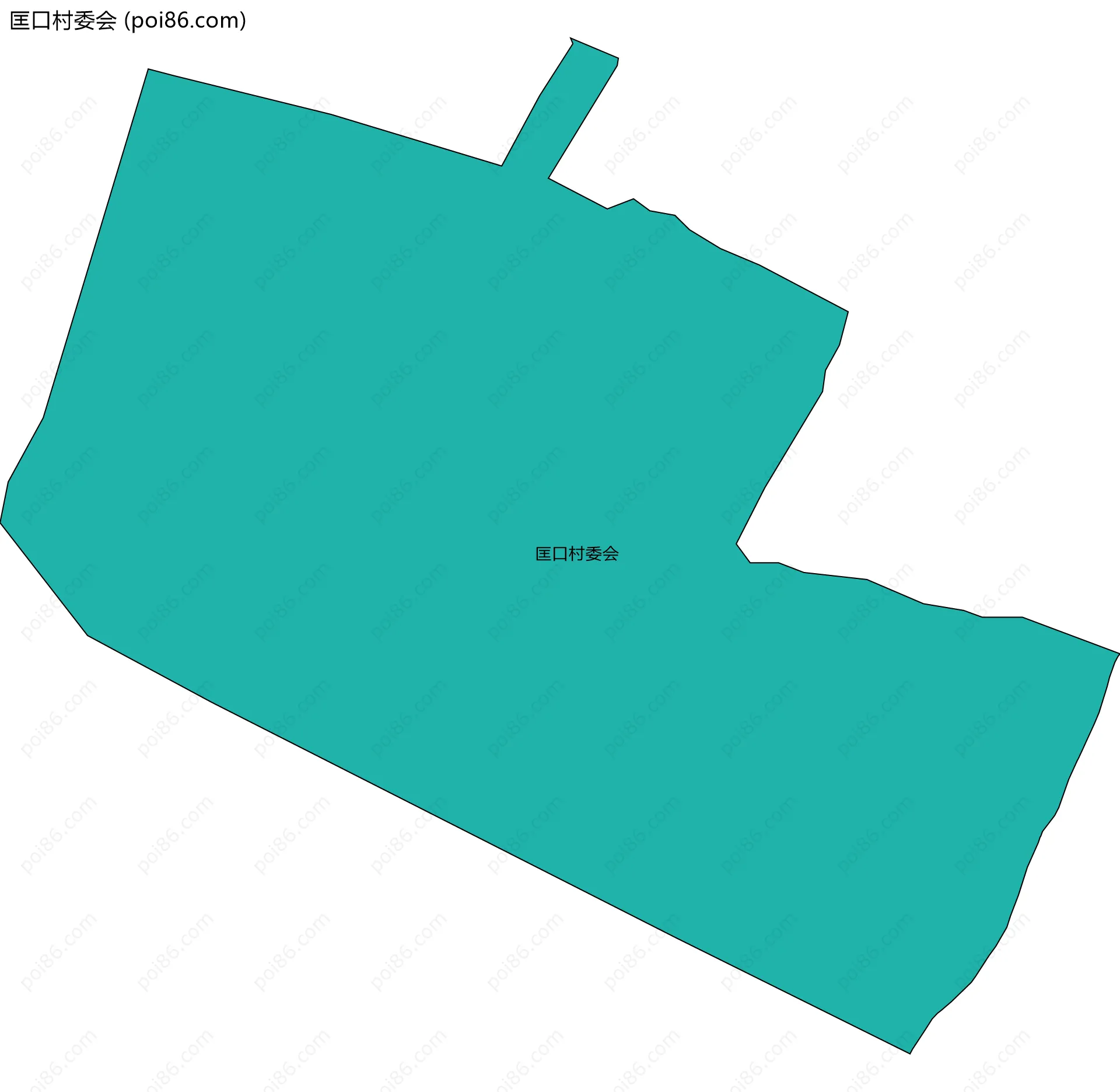 匡口村委会边界地图