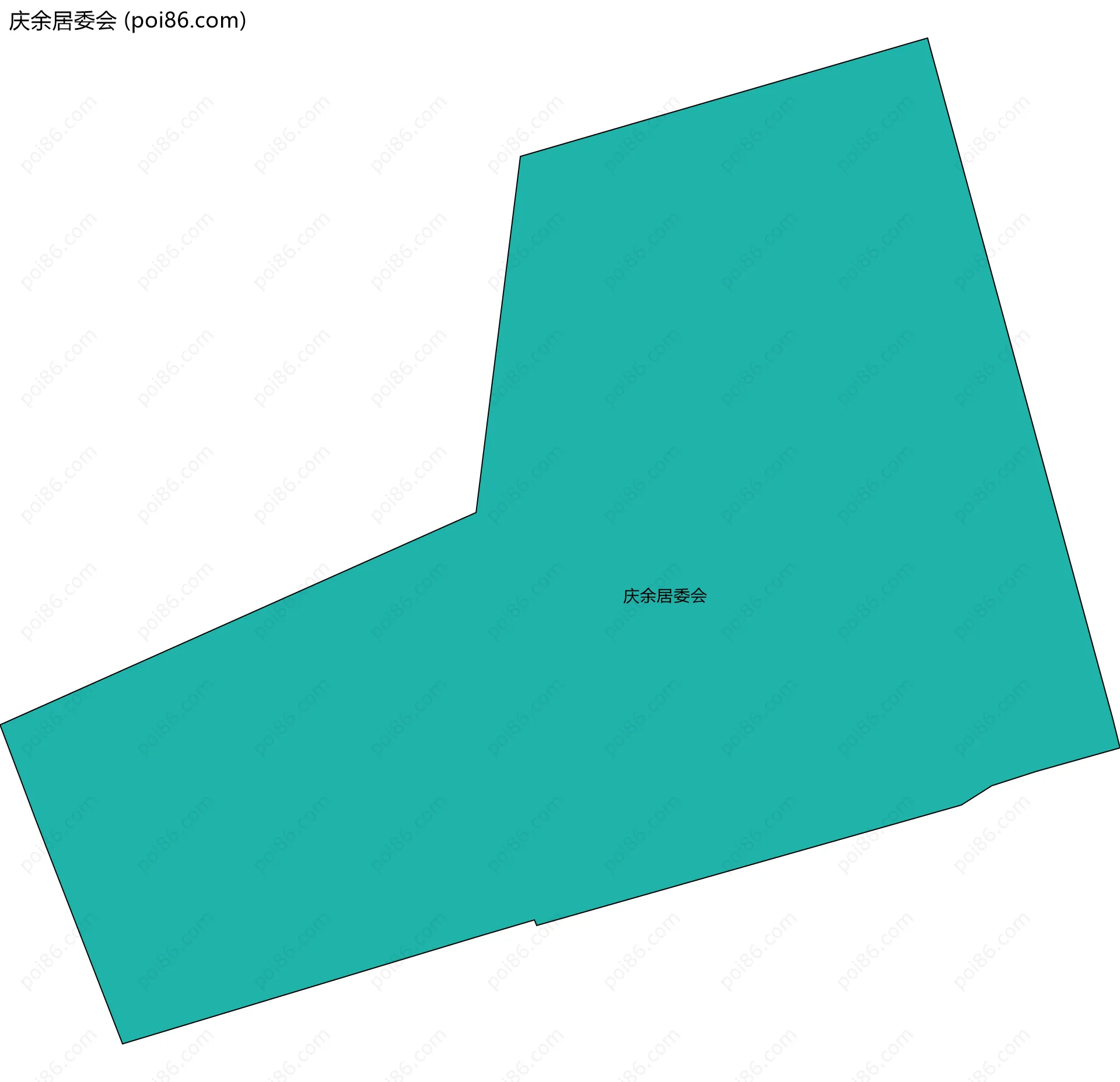 庆余居委会边界地图