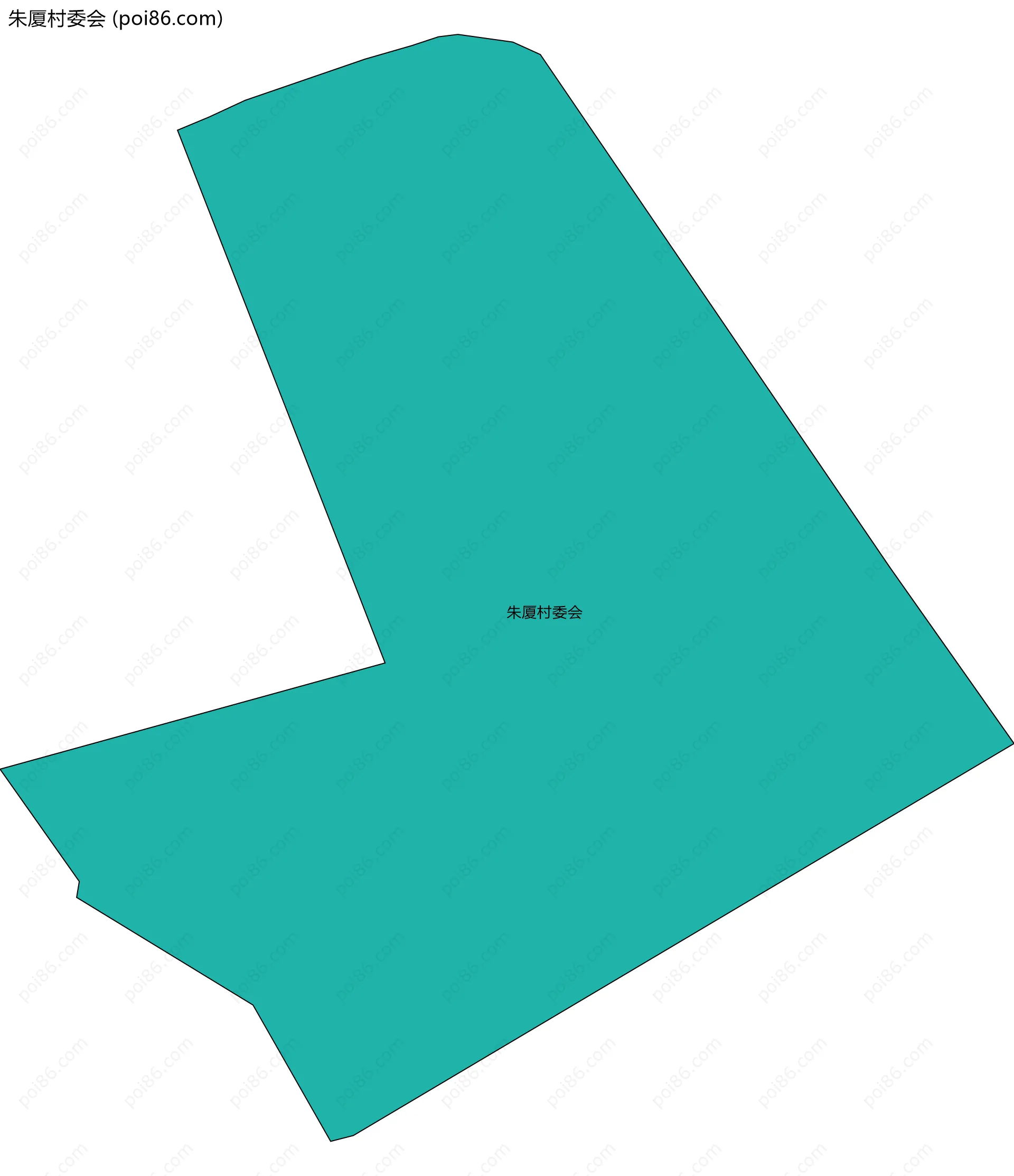 朱厦村委会边界地图