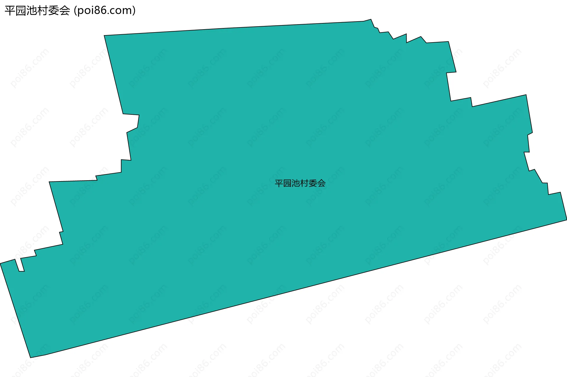 平园池村委会边界地图