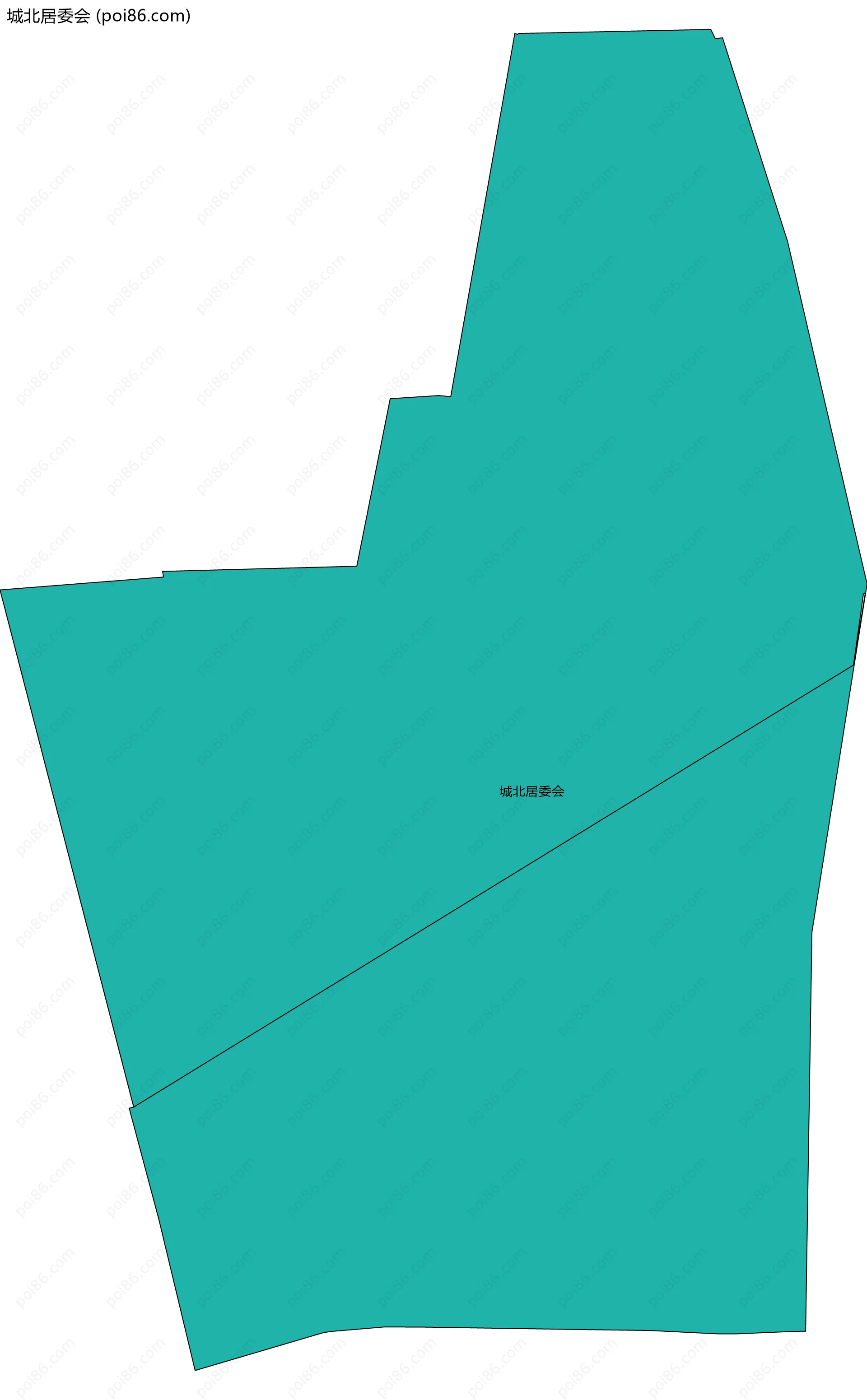 城北居委会边界地图
