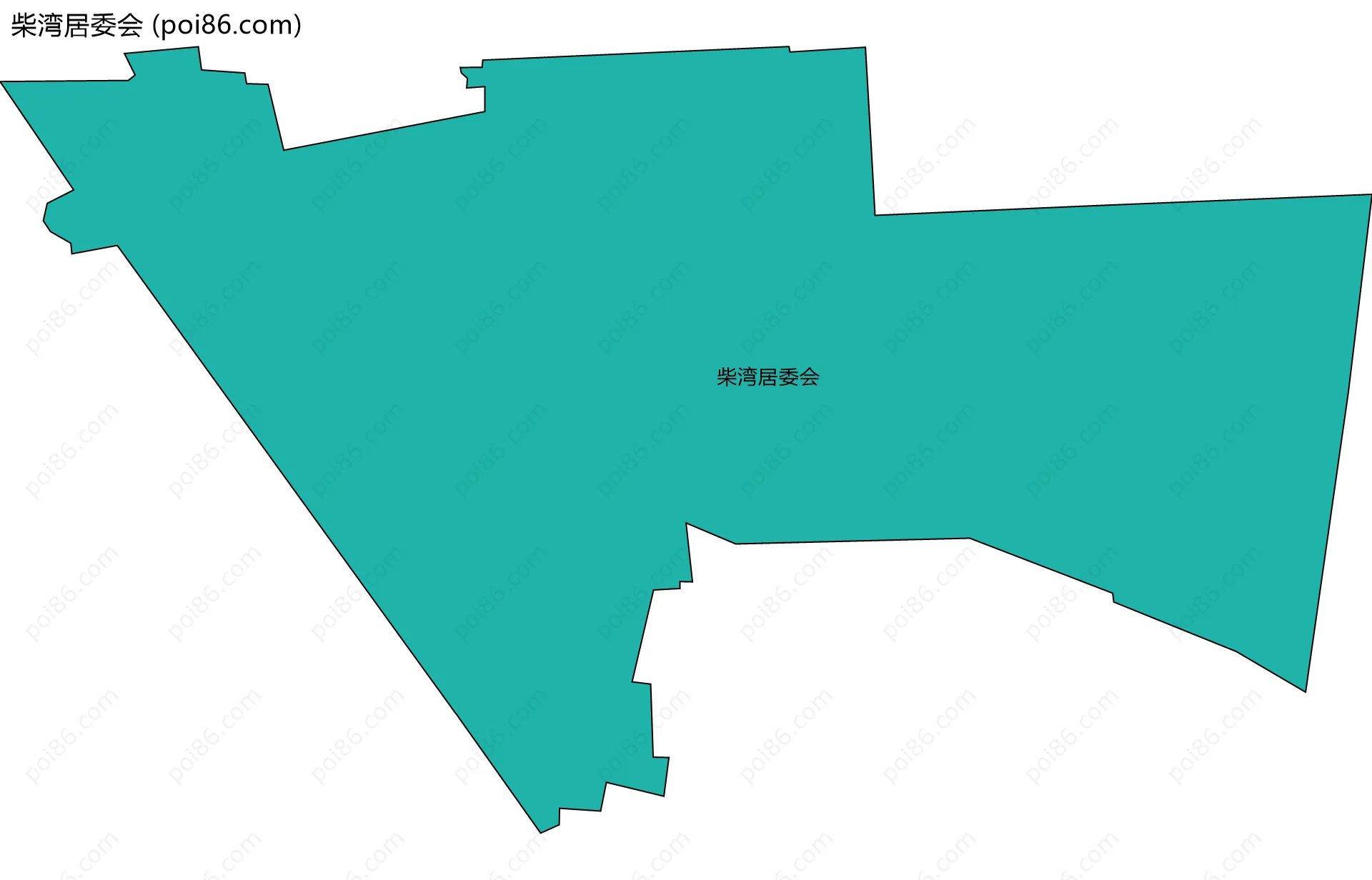 柴湾居委会边界地图