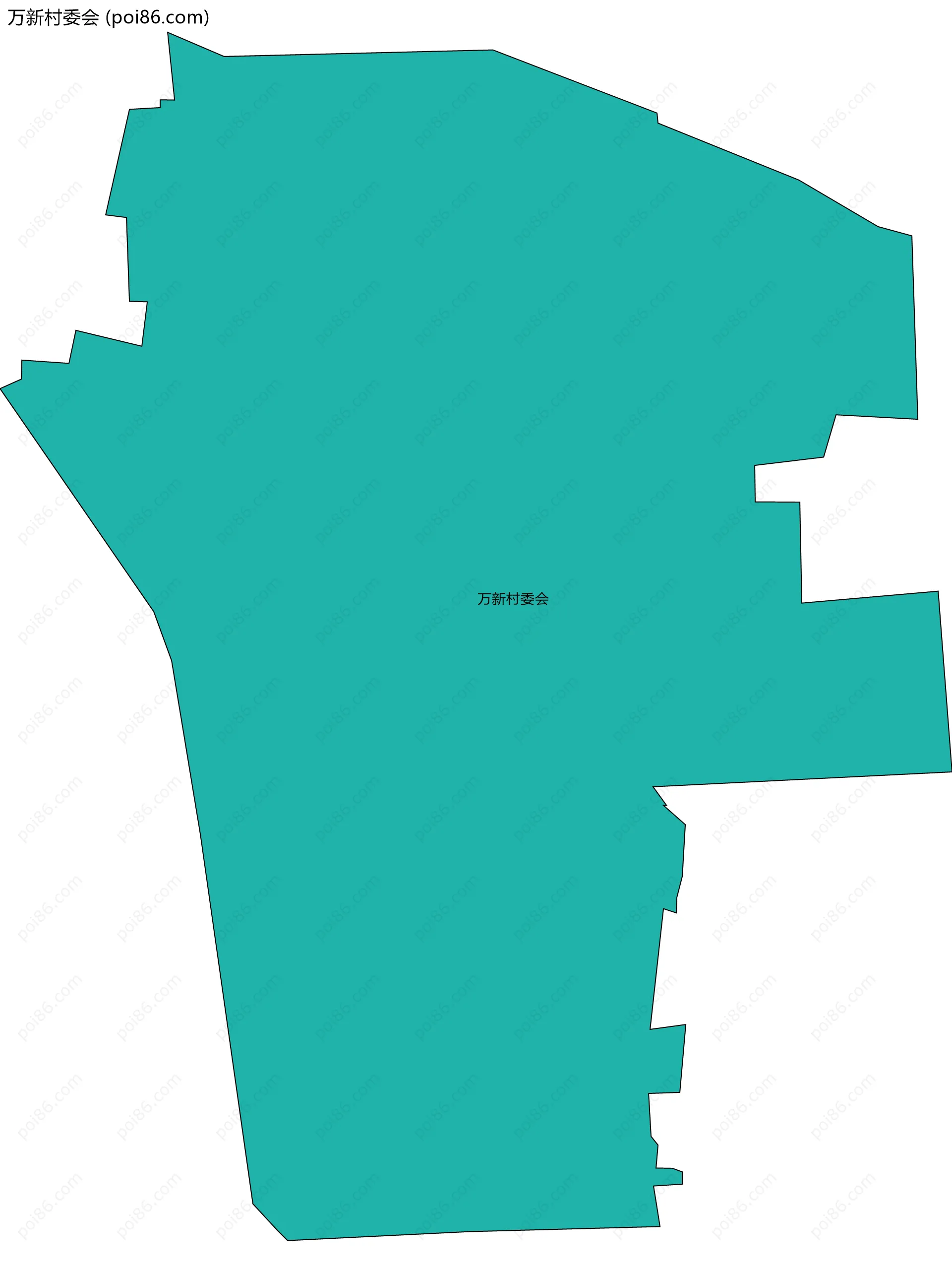 万新村委会边界地图