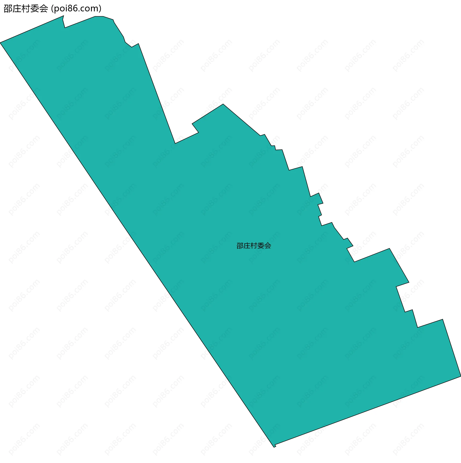 邵庄村委会边界地图