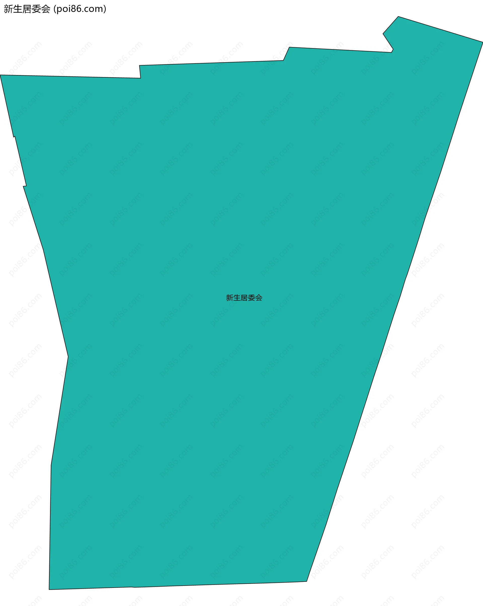 新生居委会边界地图