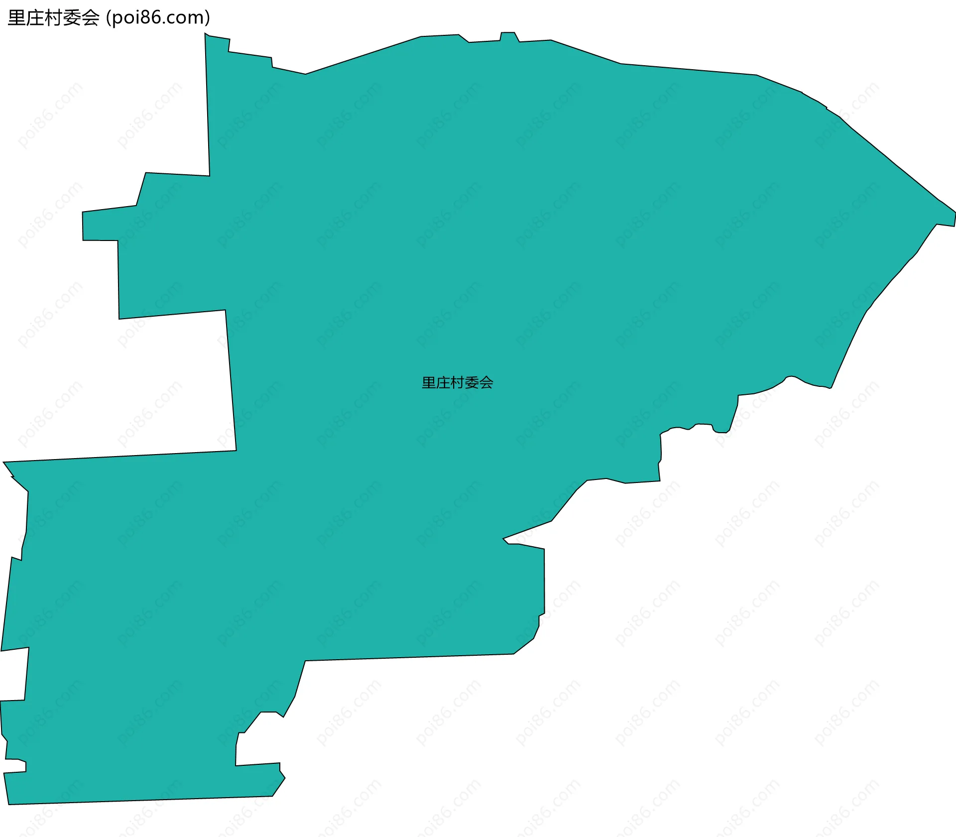 里庄村委会边界地图
