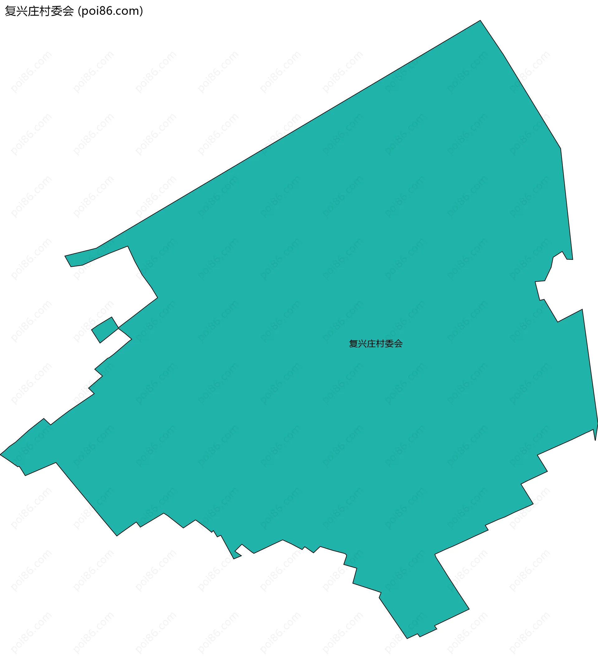 复兴庄村委会边界地图