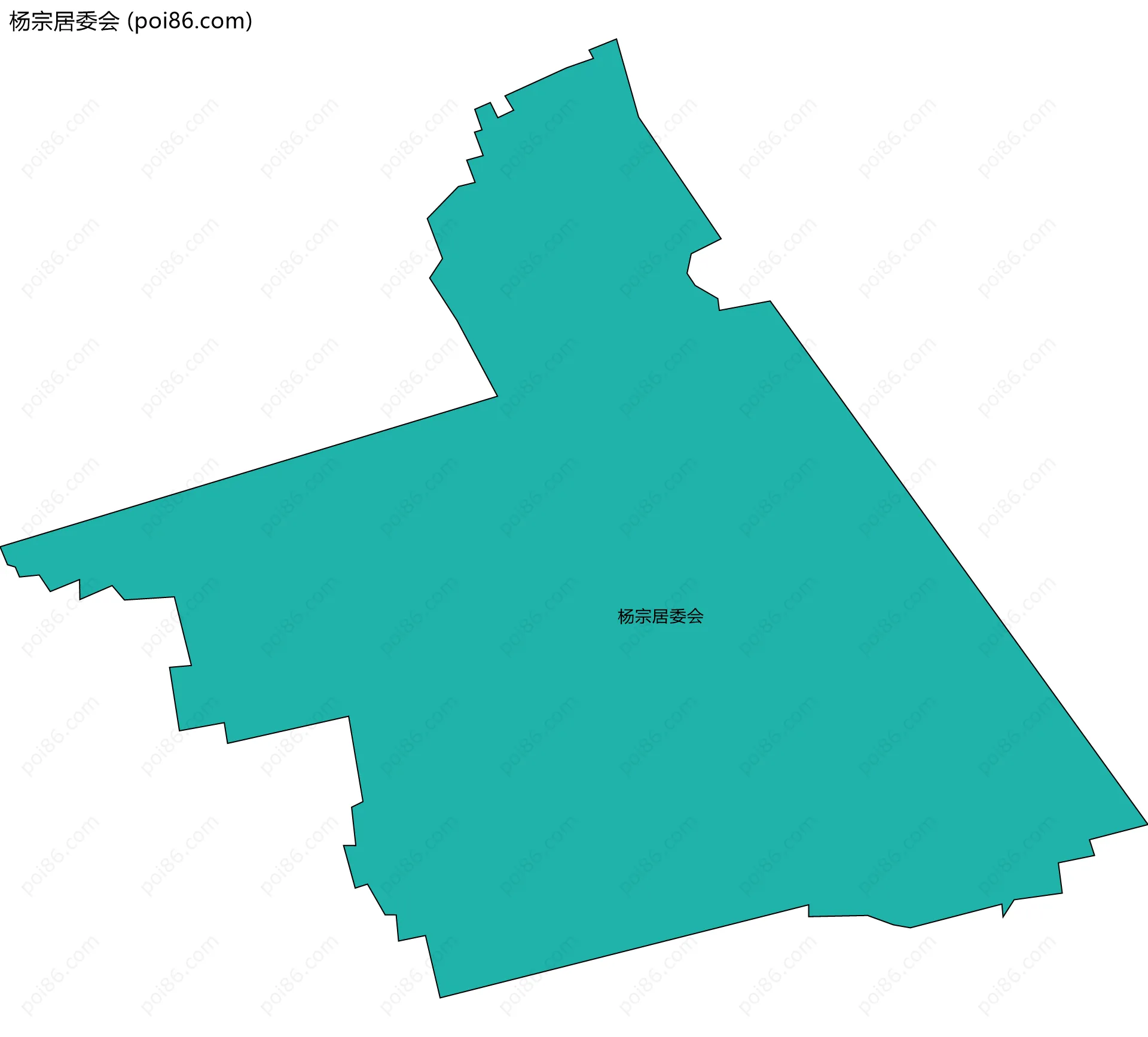 杨宗居委会边界地图