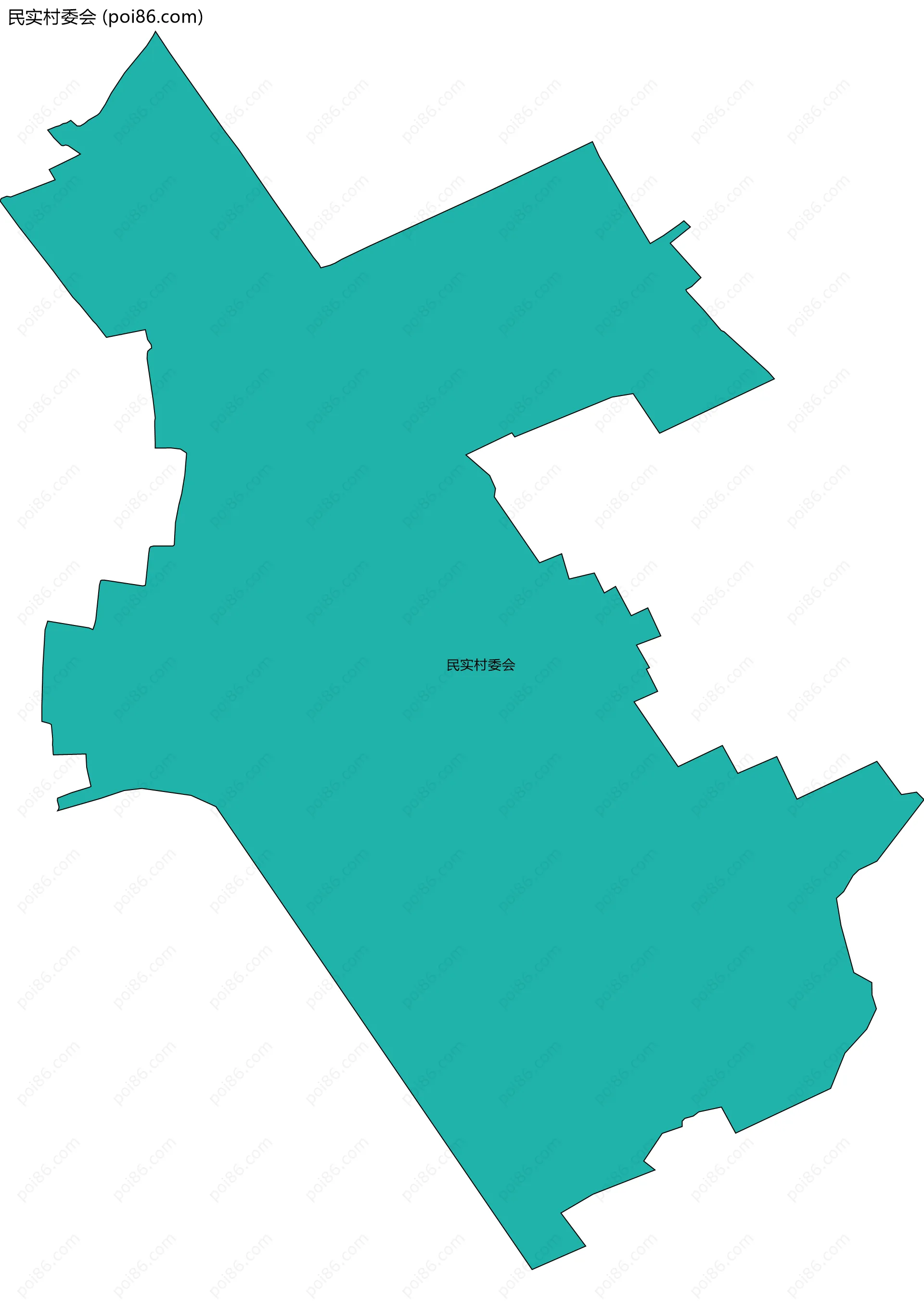 民实村委会边界地图