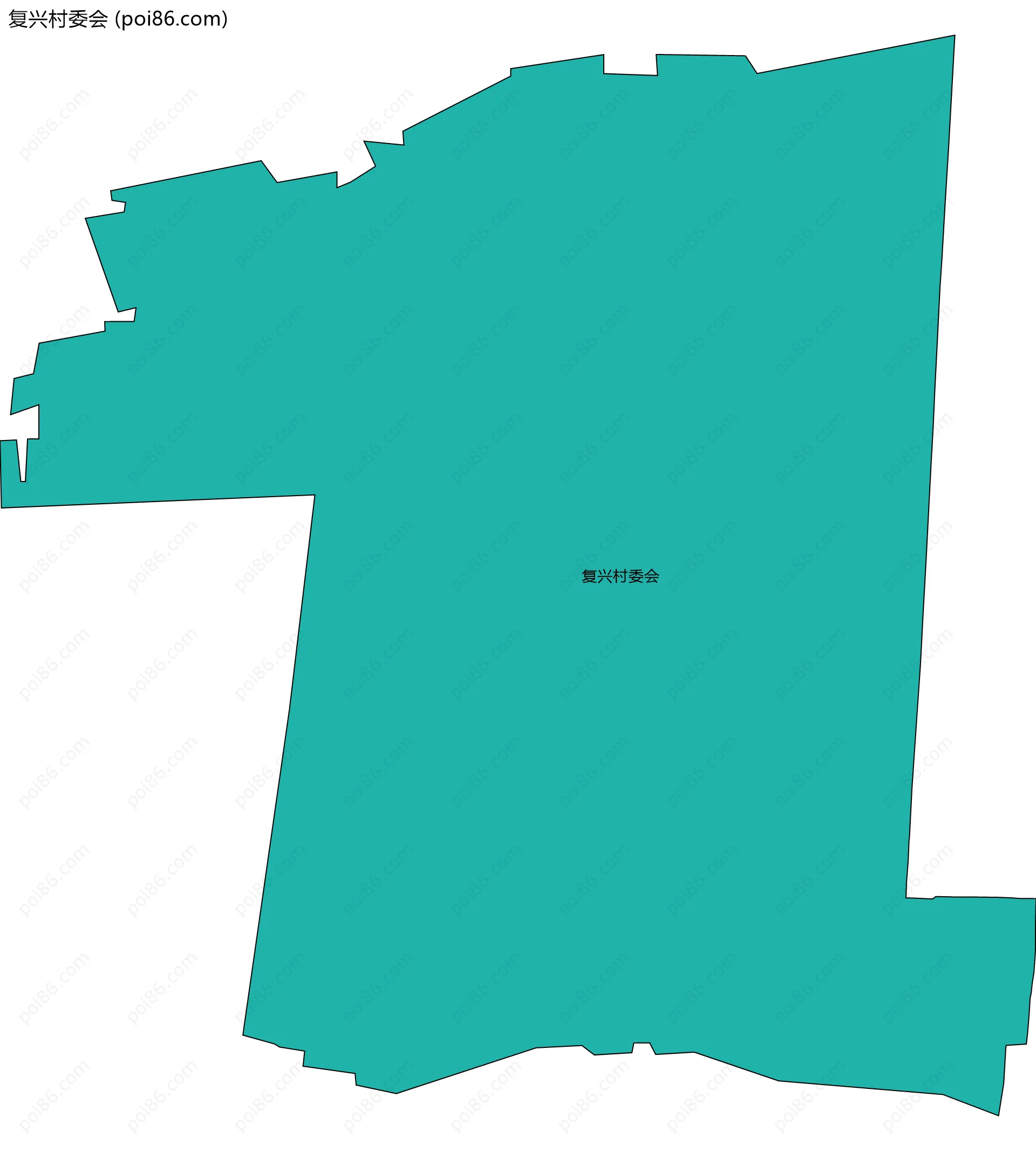 复兴村委会边界地图